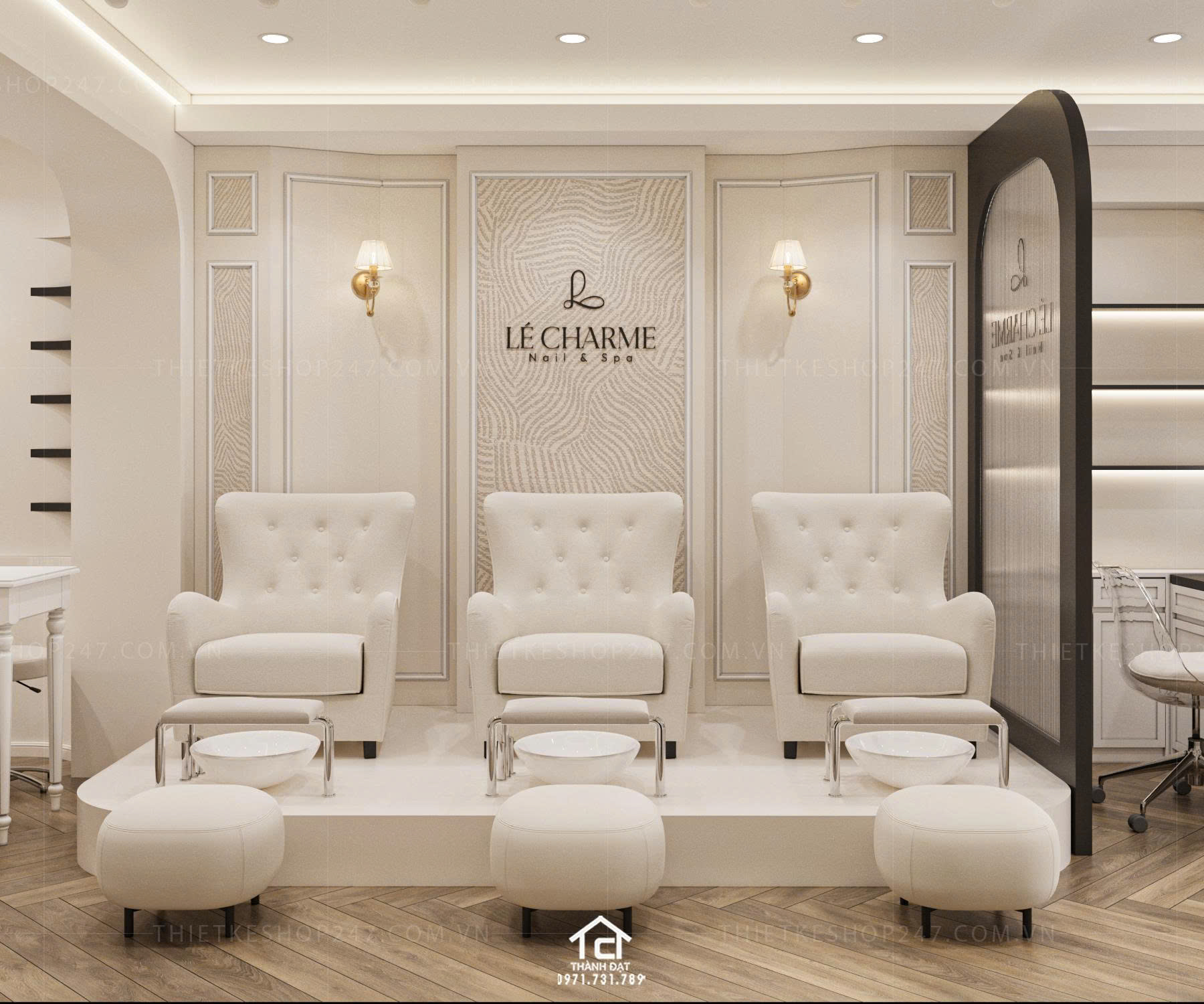 thiết kế spa đẹp và sang