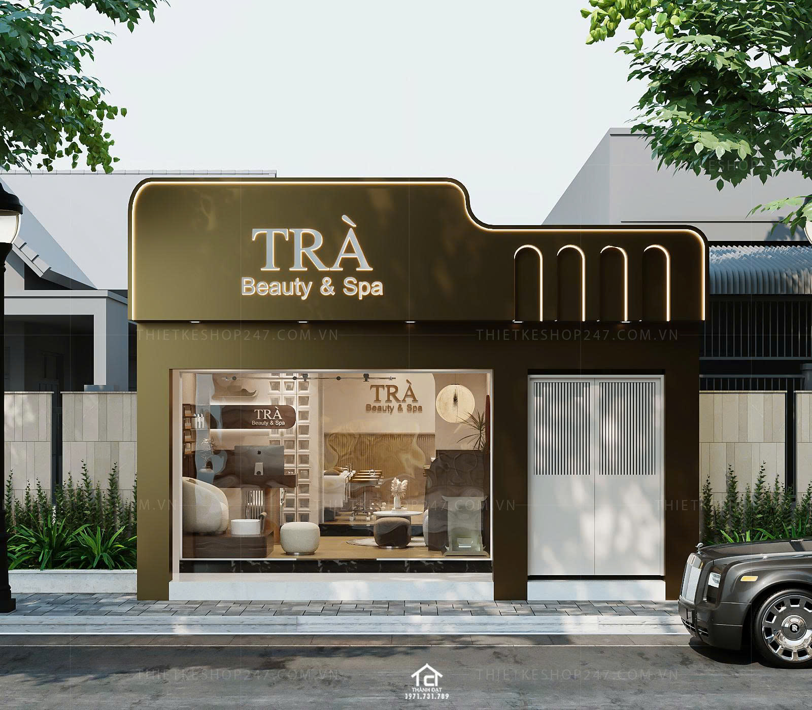 thiết kế spa đẹp và sang