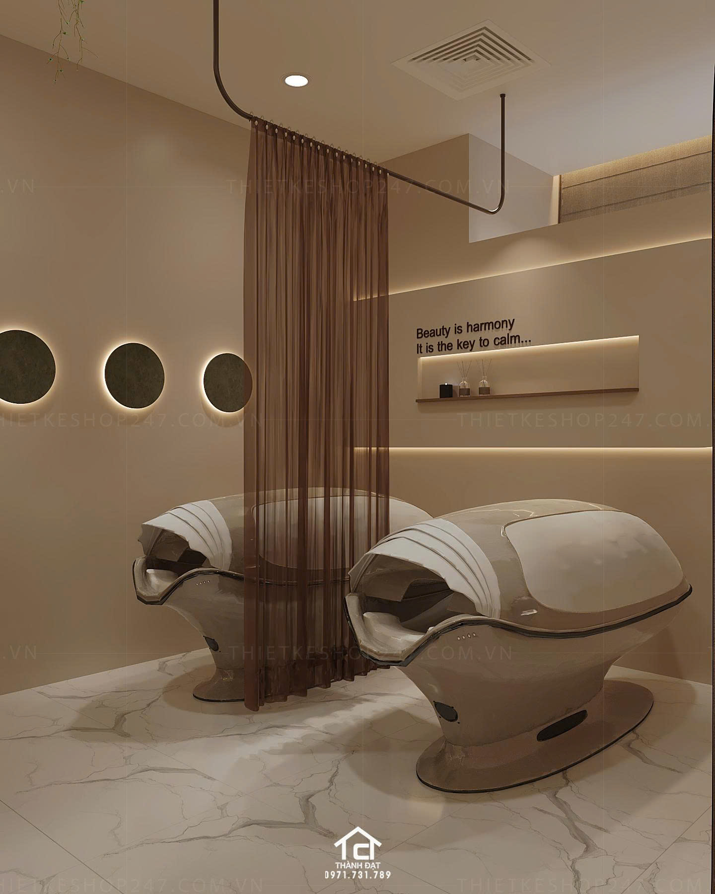thiết kế spa đẹp và sang