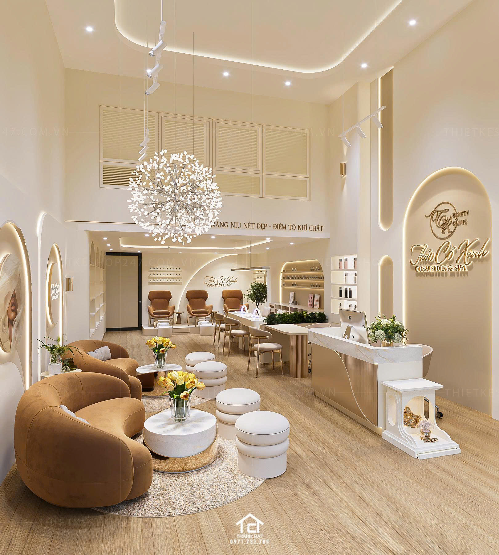 thiết kế spa đẹp và sang