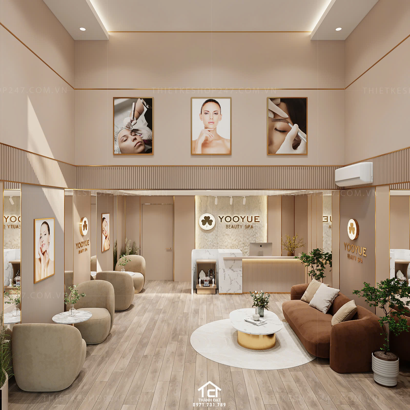 thiết kế spa đẹp xinh