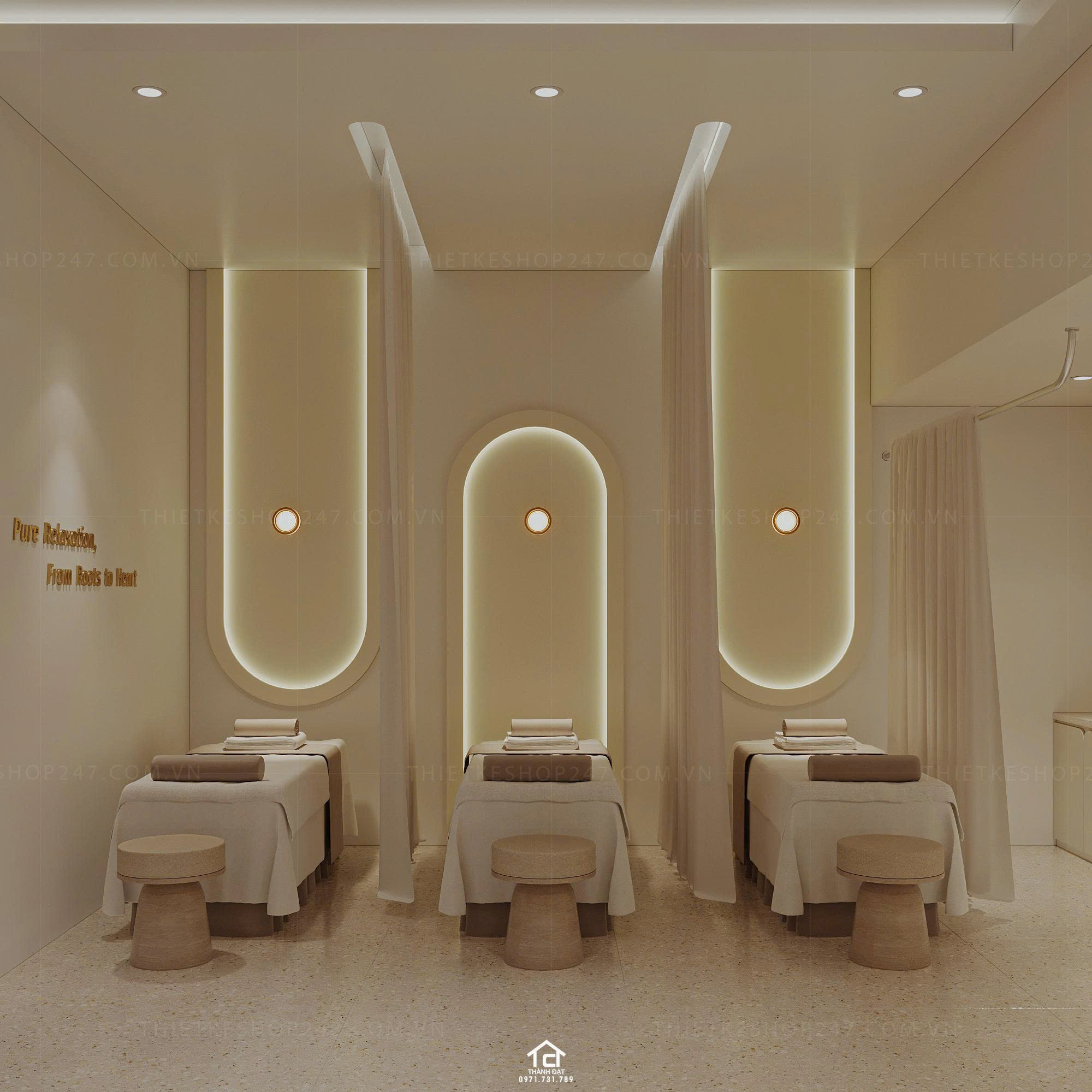 thiết kế spa đẹp xinh