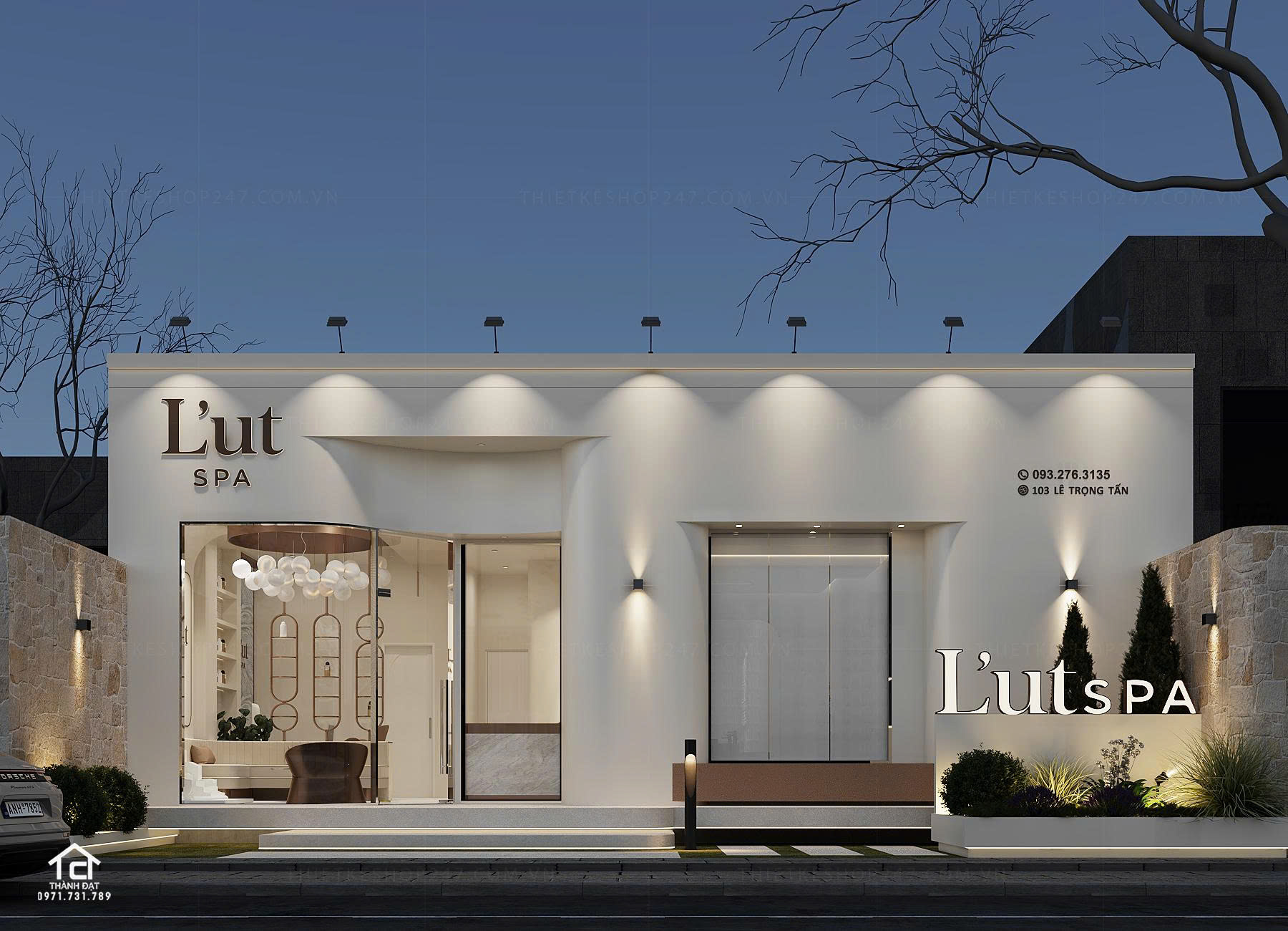 thiết kế spa đẹp 