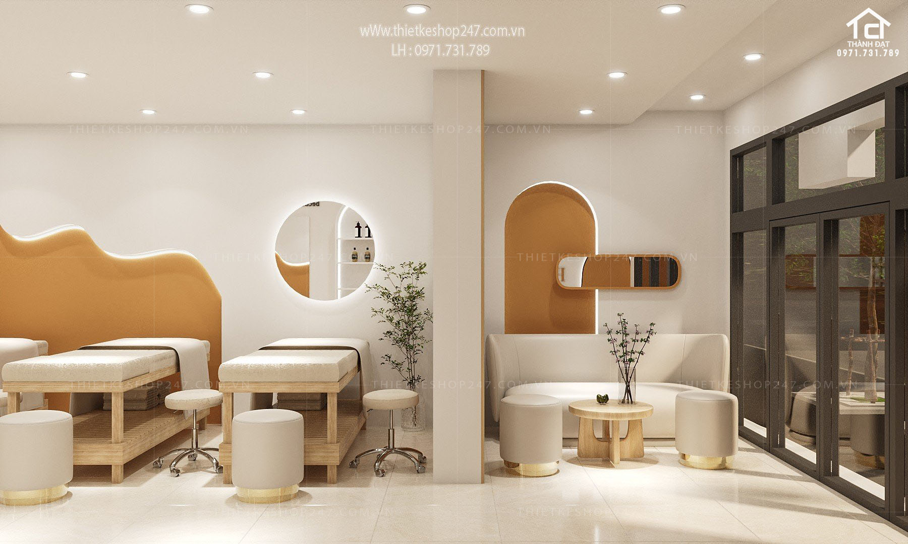 Thiết kế spa đẹp độc đáo và hiện đại – PUNIE