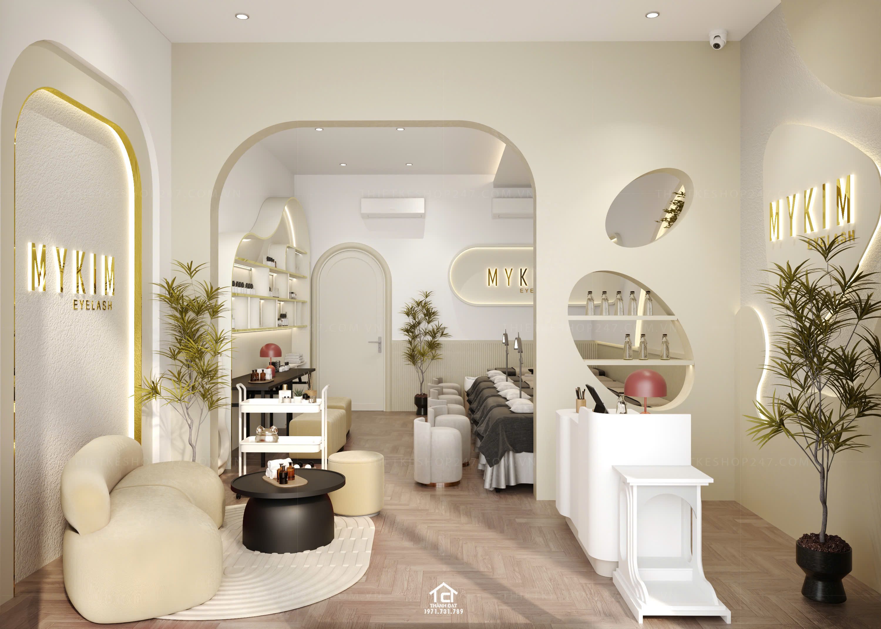 Thiết kế spa đẹp tinh tế và sang trọng – Mỹ Kim