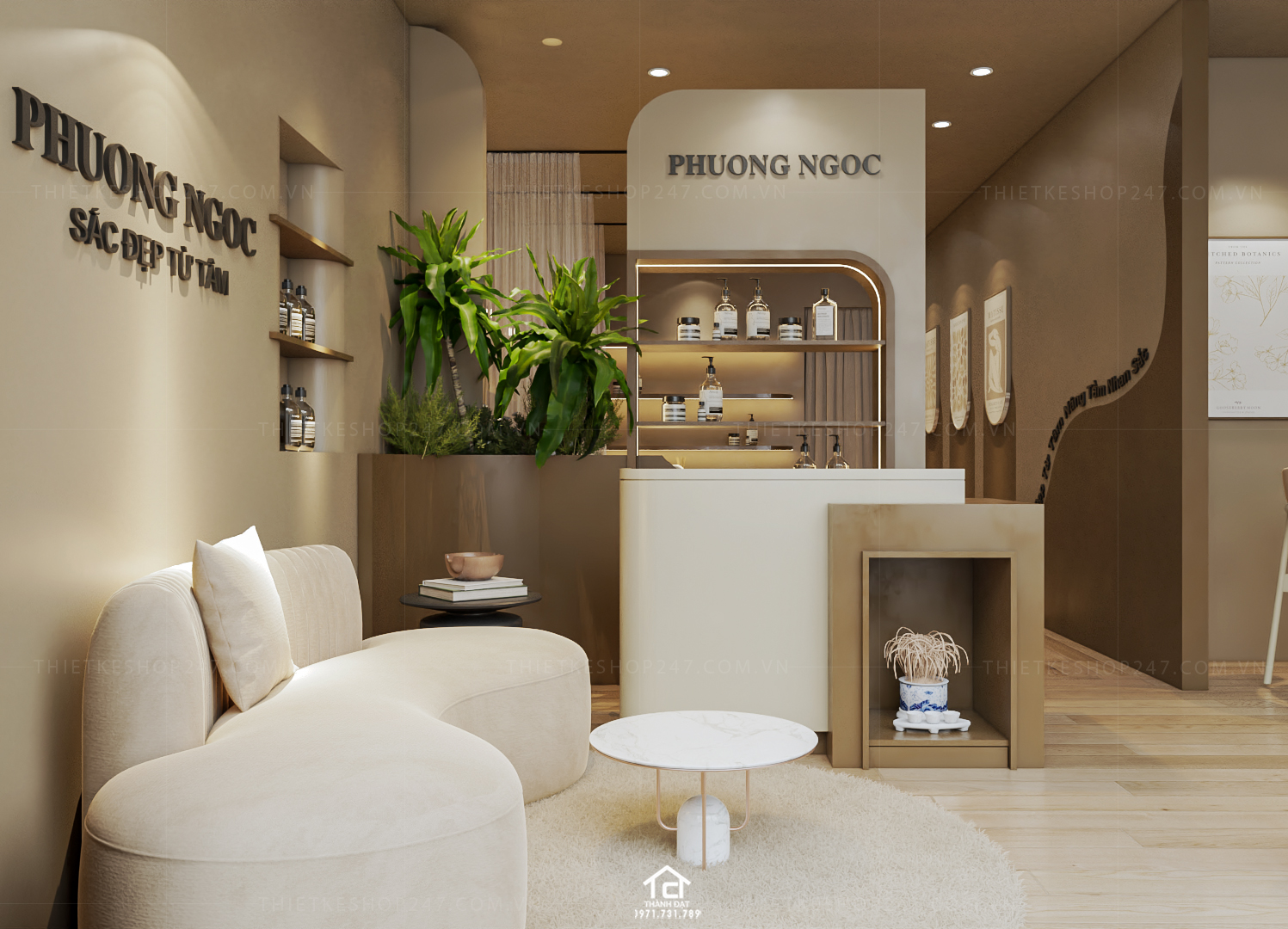 Thiết kế spa đẹp lung linh