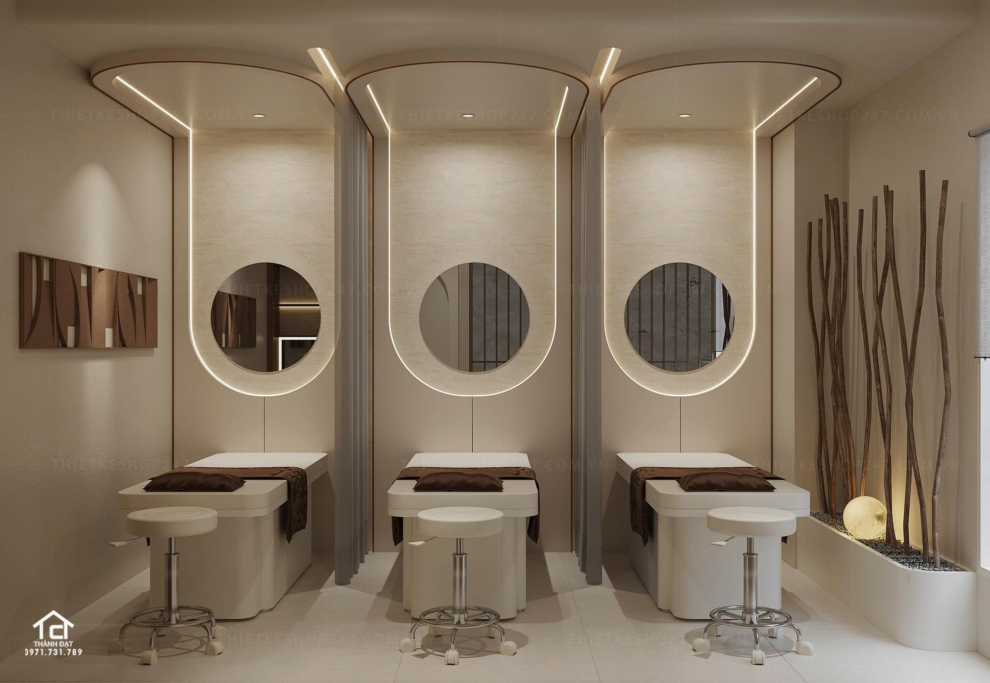 Thiết kế spa đẹp ấn tượng