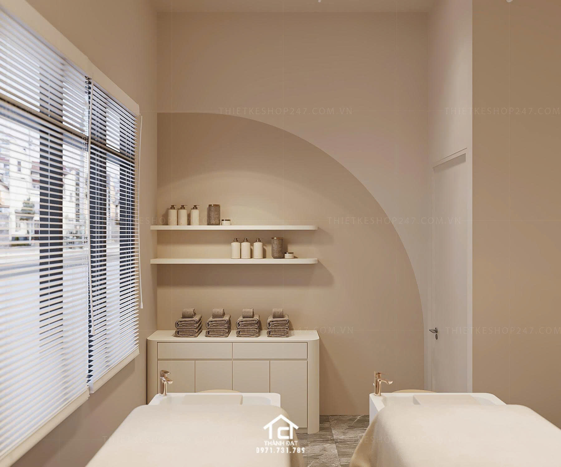 thiết kế spa ấn tượng