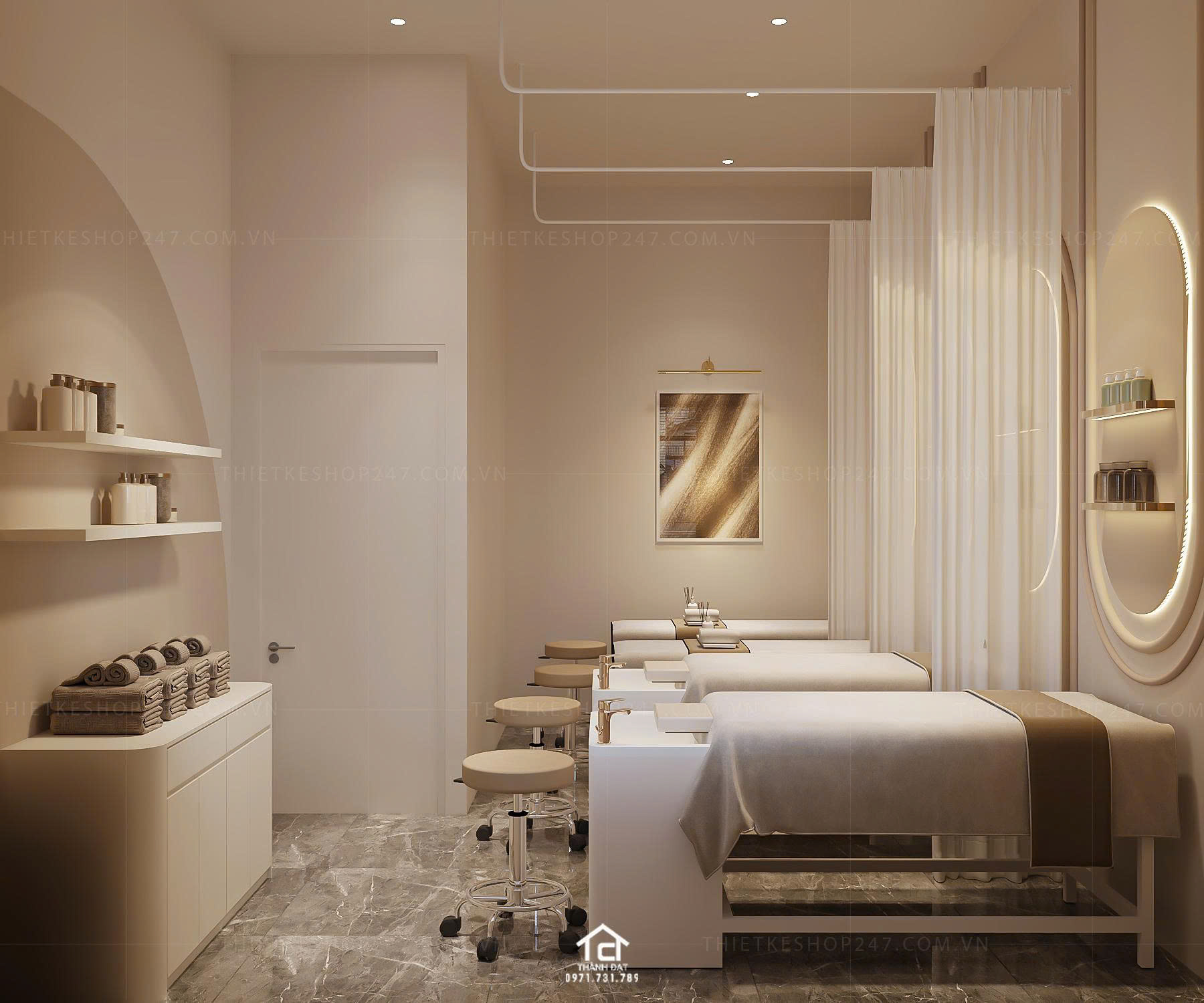 thiết kế spa hiện đại