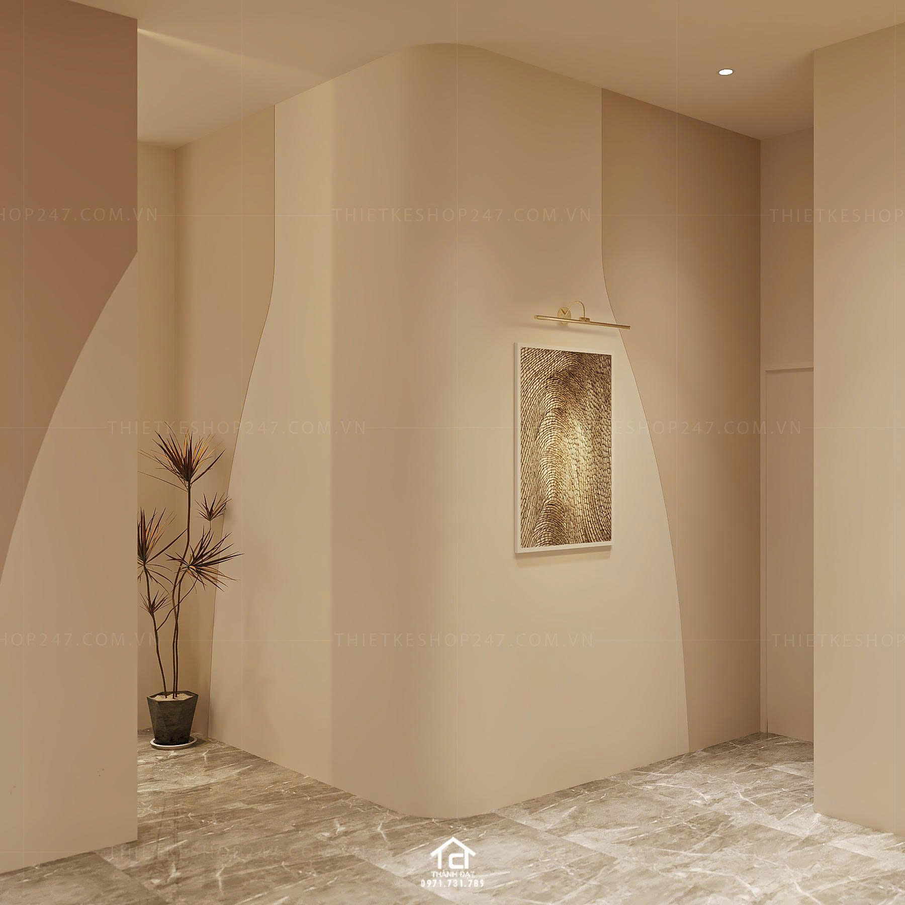 thiết kế spa đẹp lung linh