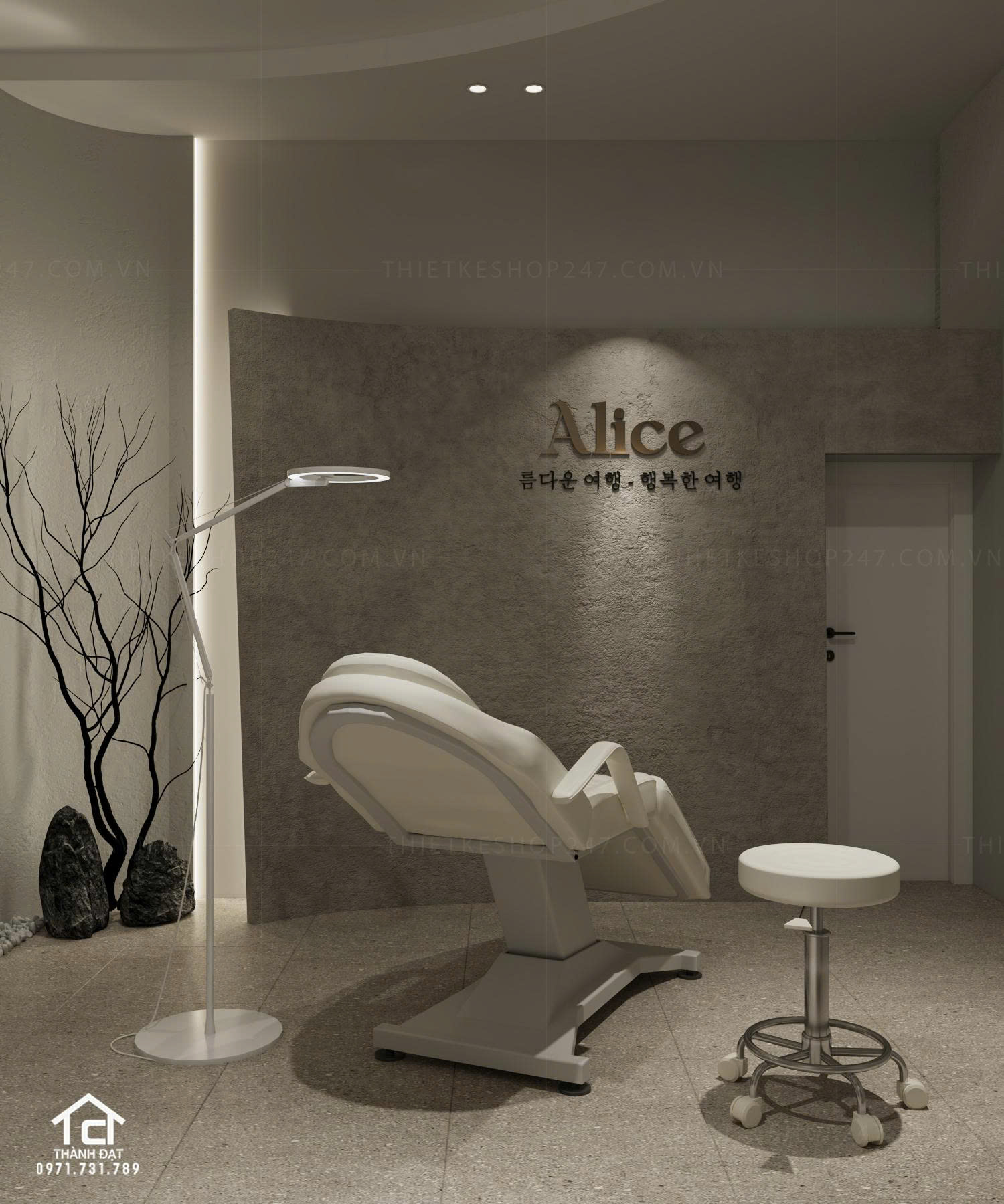 thiết kế spa nhỏ xinh