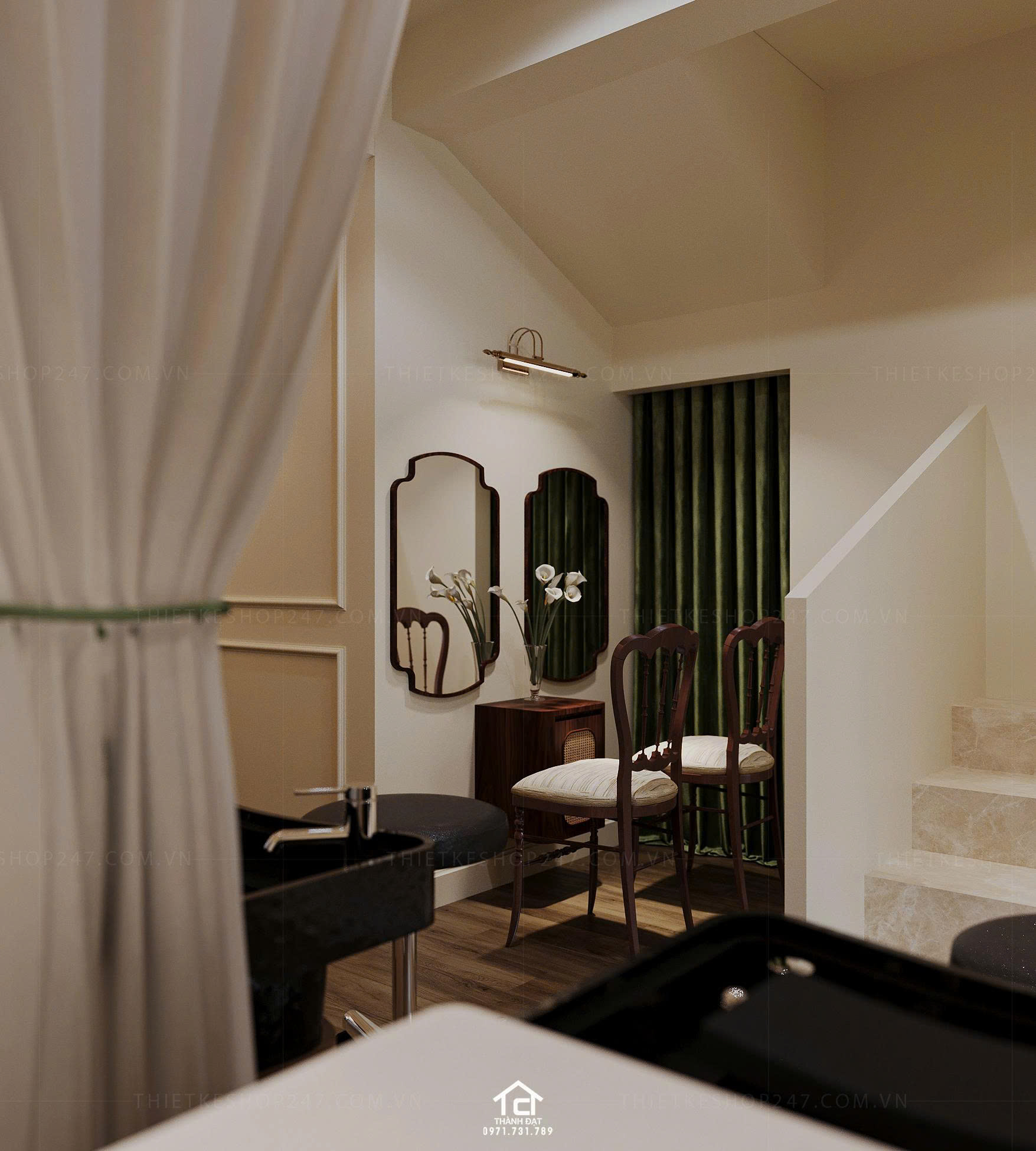 thiết kế spa nhỏ xinh