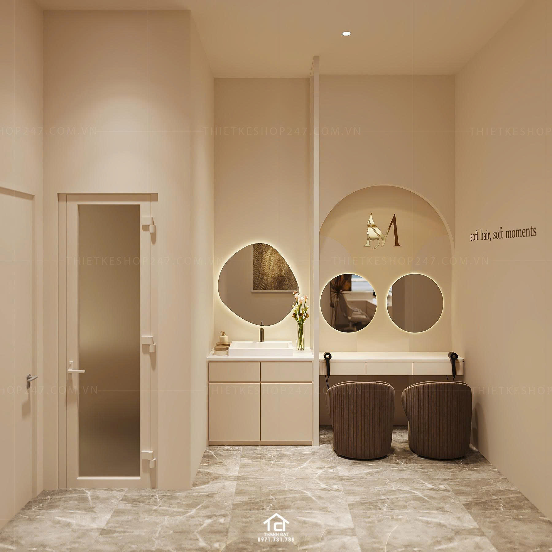 thiết kế spa sang trọng