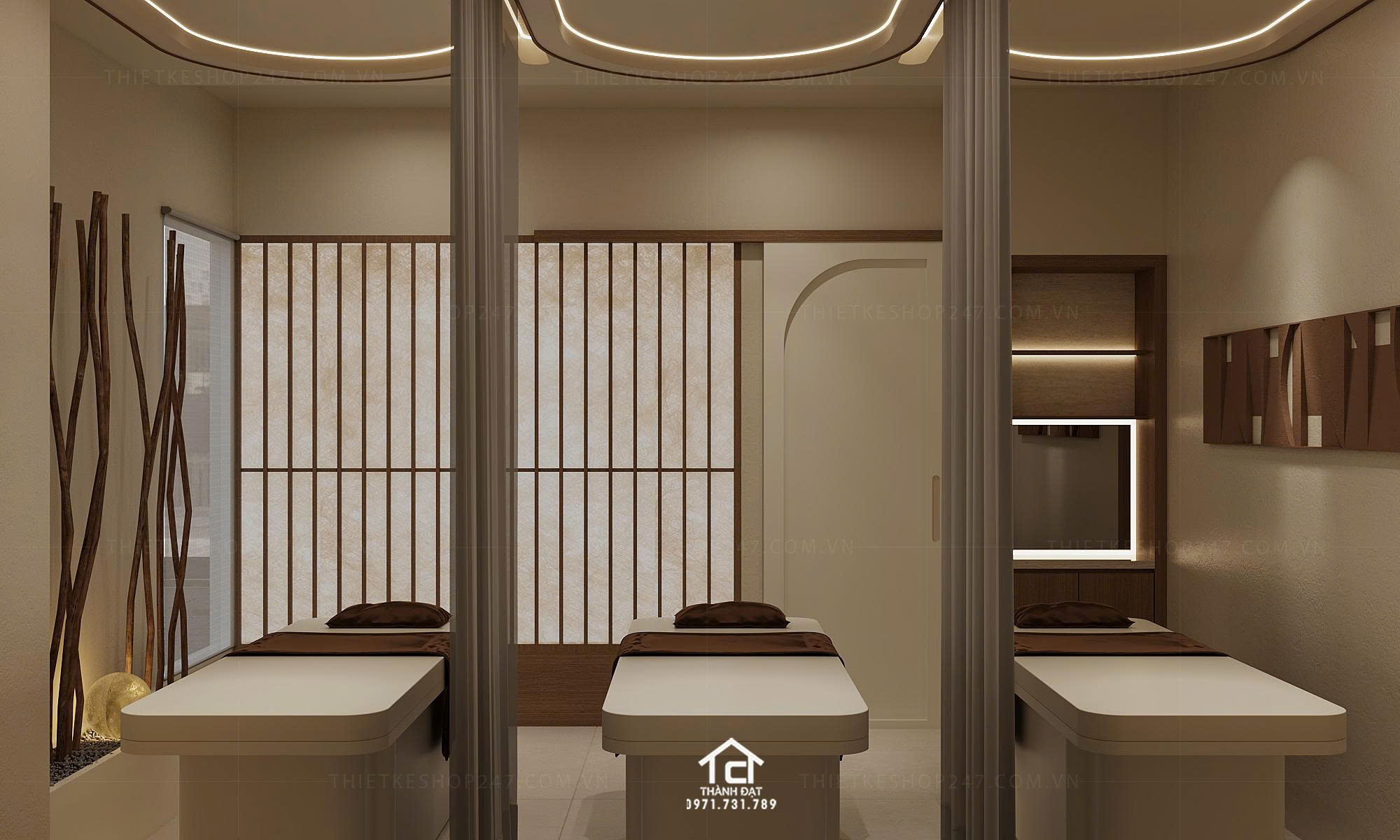 Thiết kế spa sinh động