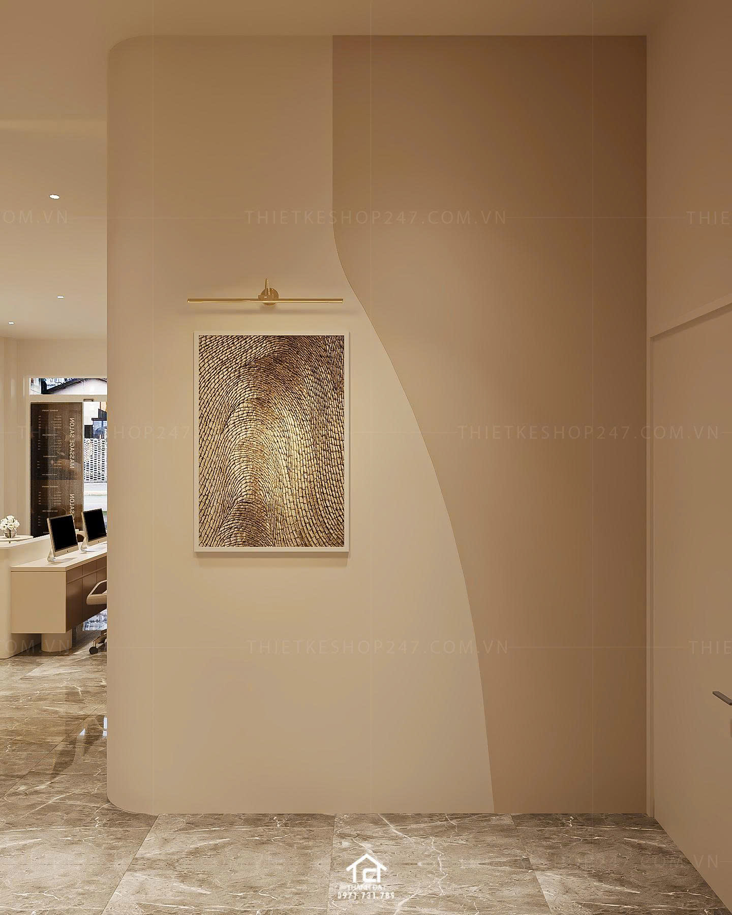 thiết kế spa đẹp sinh động