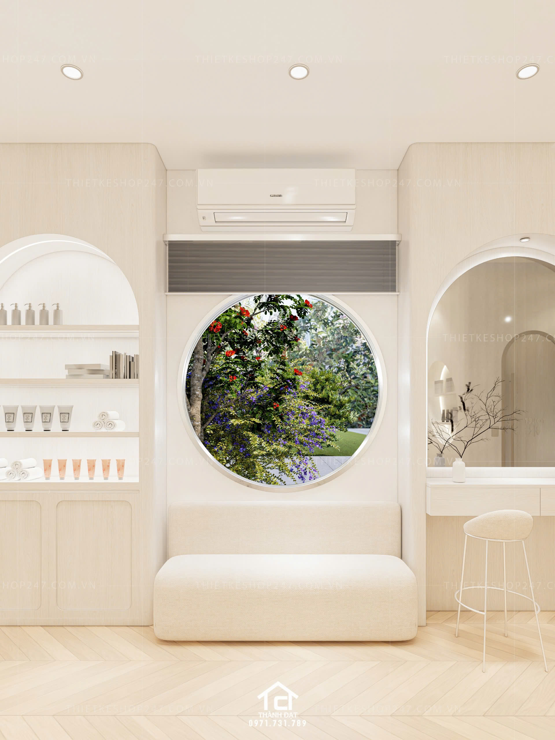 Mẫu thiết kế spa đẹp trsang trọng và hiện đại– Linh BEAUTY