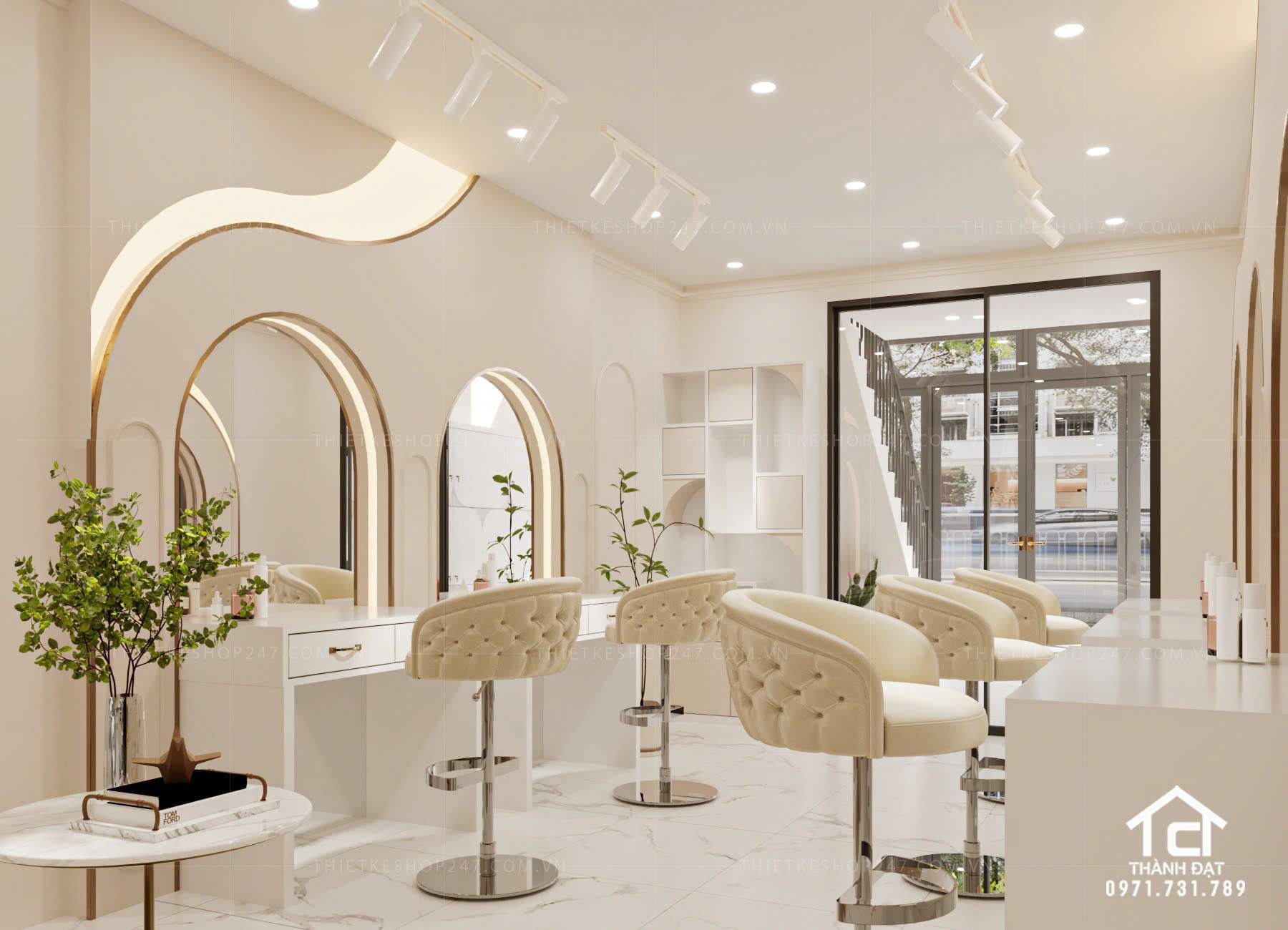 thiết kế studio áo cưới đẹp tinh tế