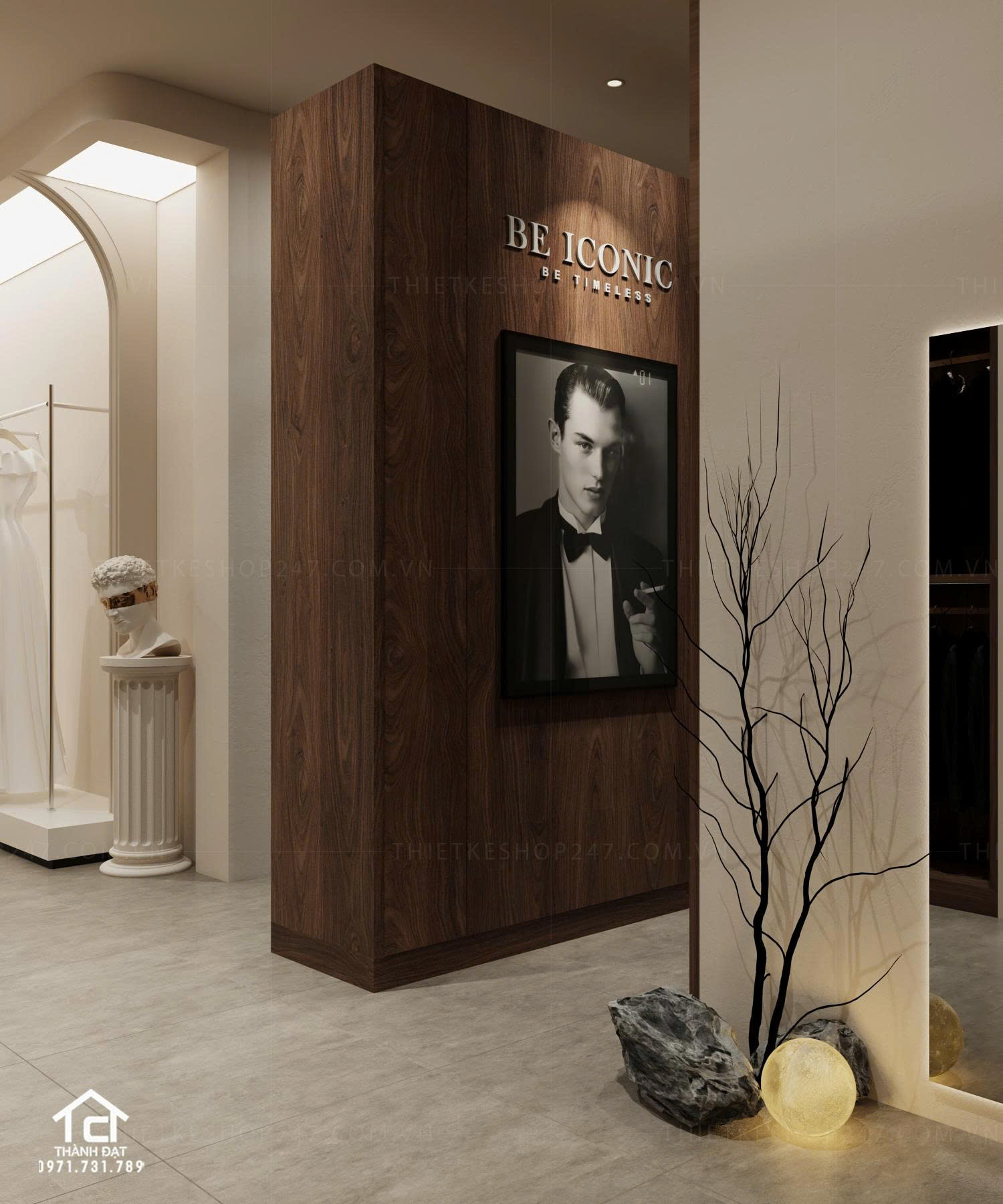 thiết kế studio áo cưới đẹp ấn tượng