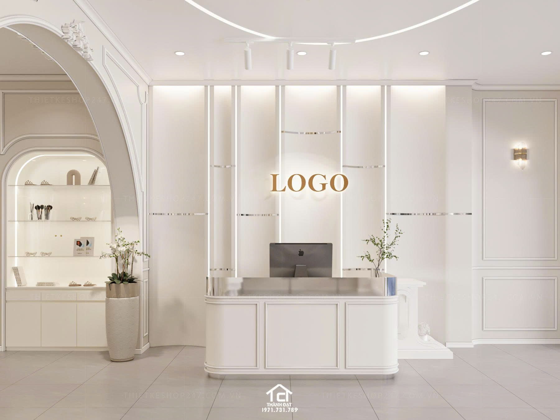thiết kế studio áo cưới đẹp bắt mắt