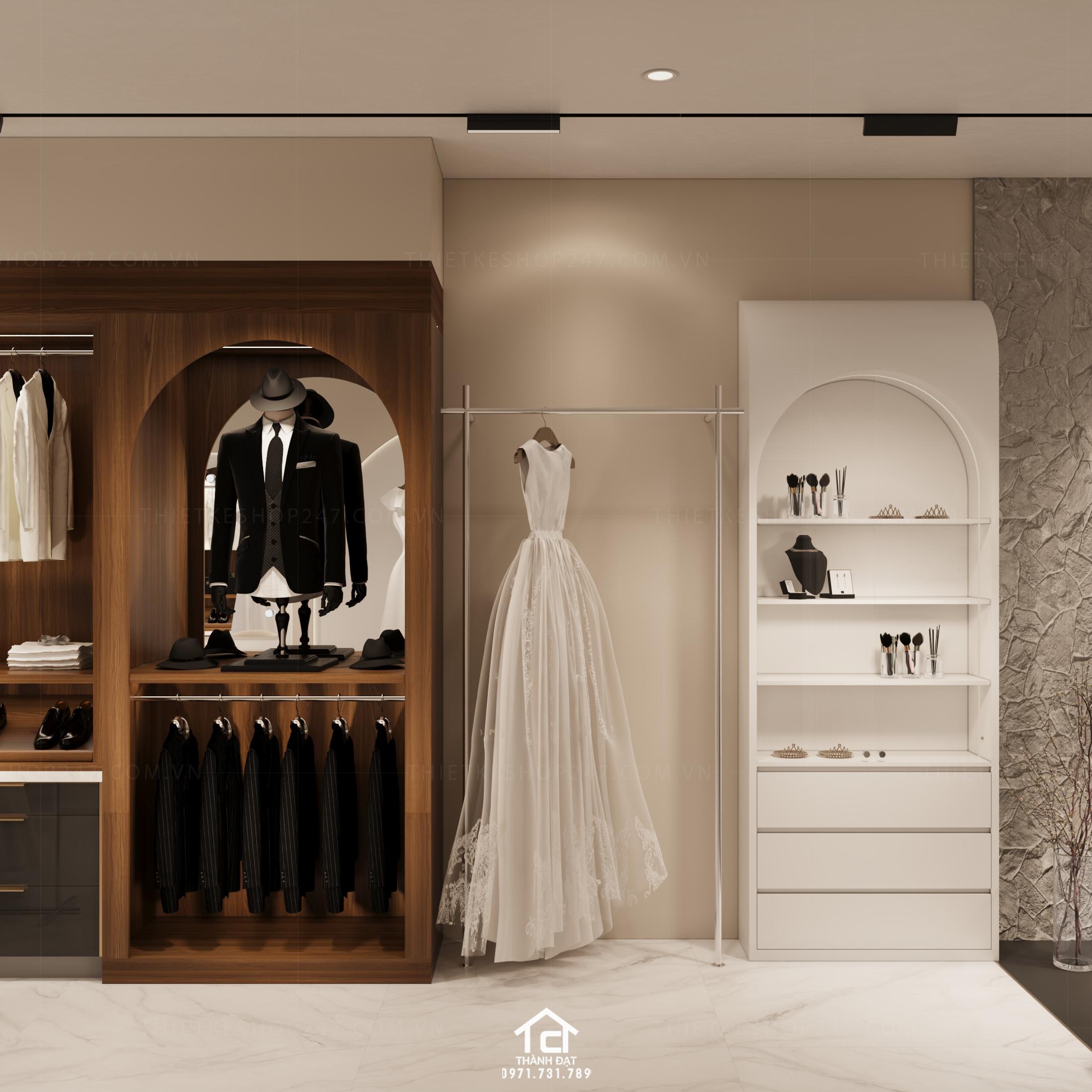 thiết kế studio áo cưới đẹp bắt mắt
