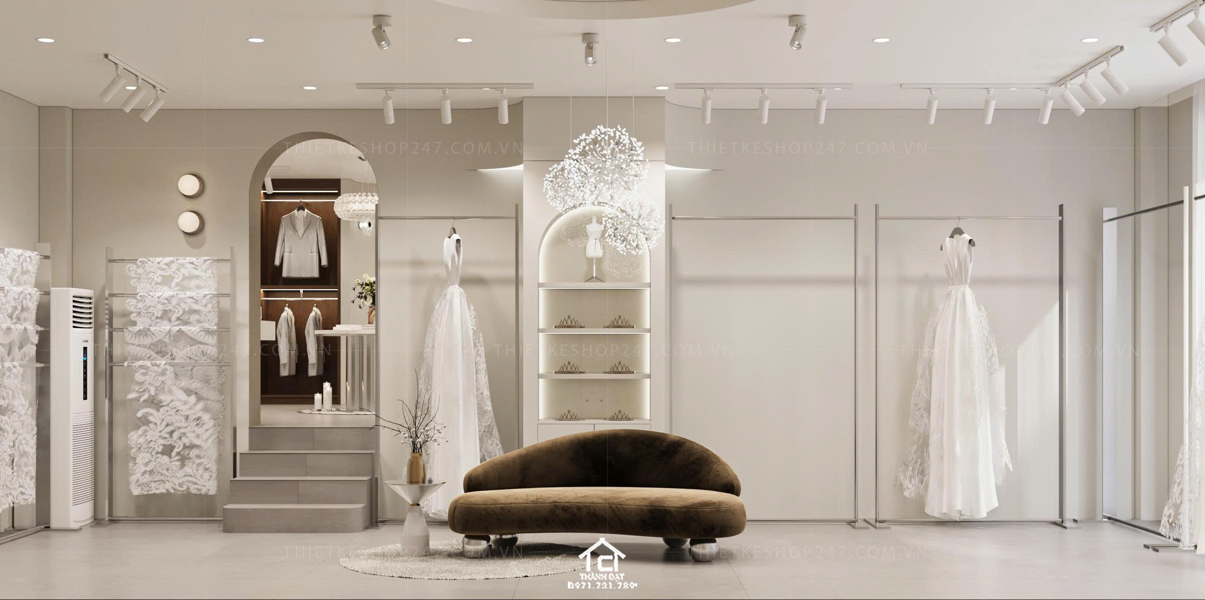 Thiết kế studio áo cưới đẹp cá tính