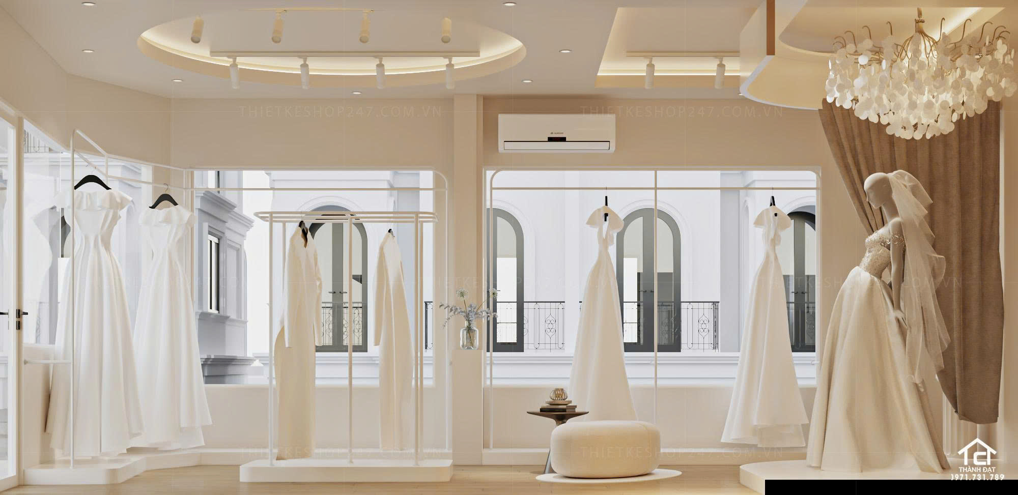 thiết kế studio áo cưới đẹp cao cấp