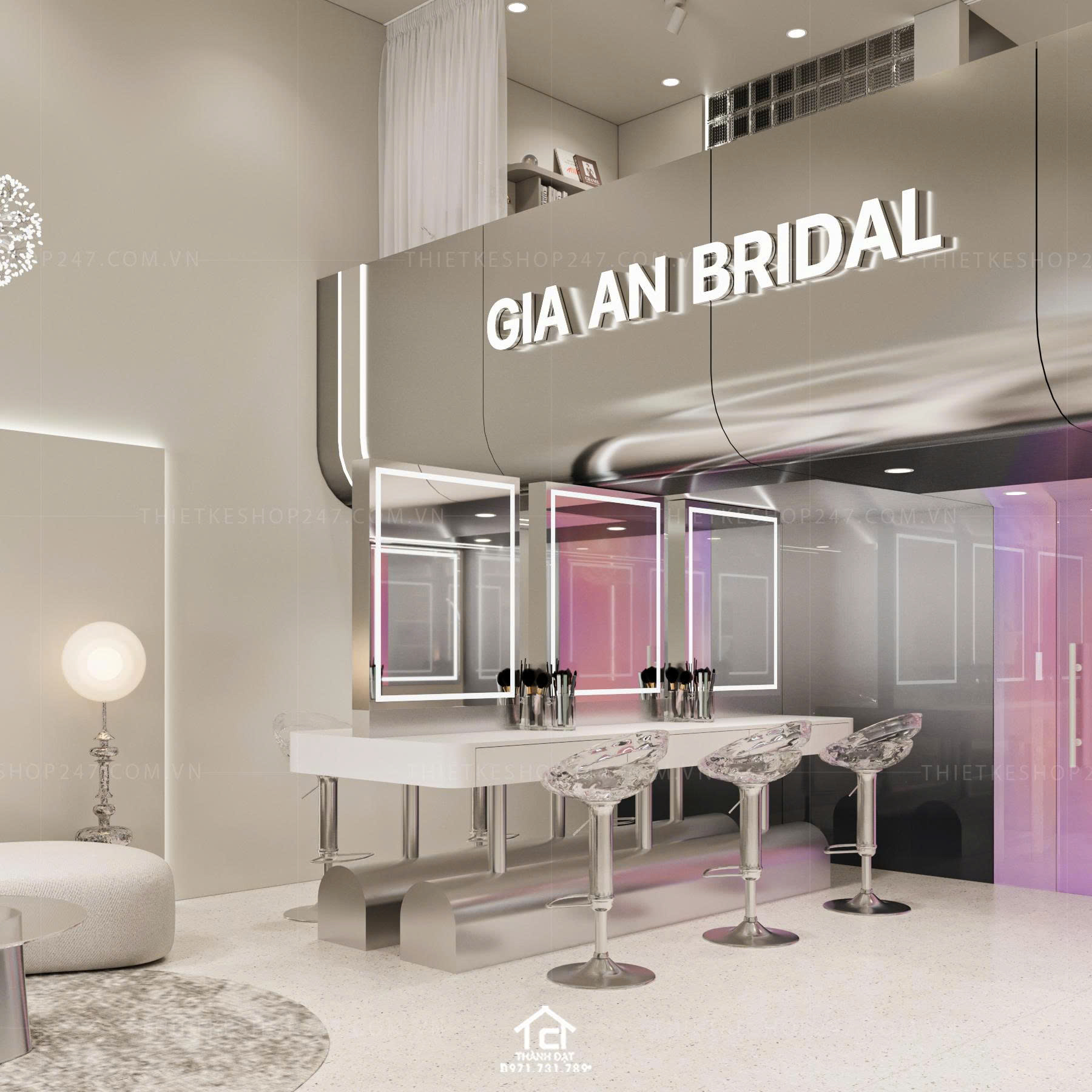 thiết kế studio áo cưới đẹp cao cấp