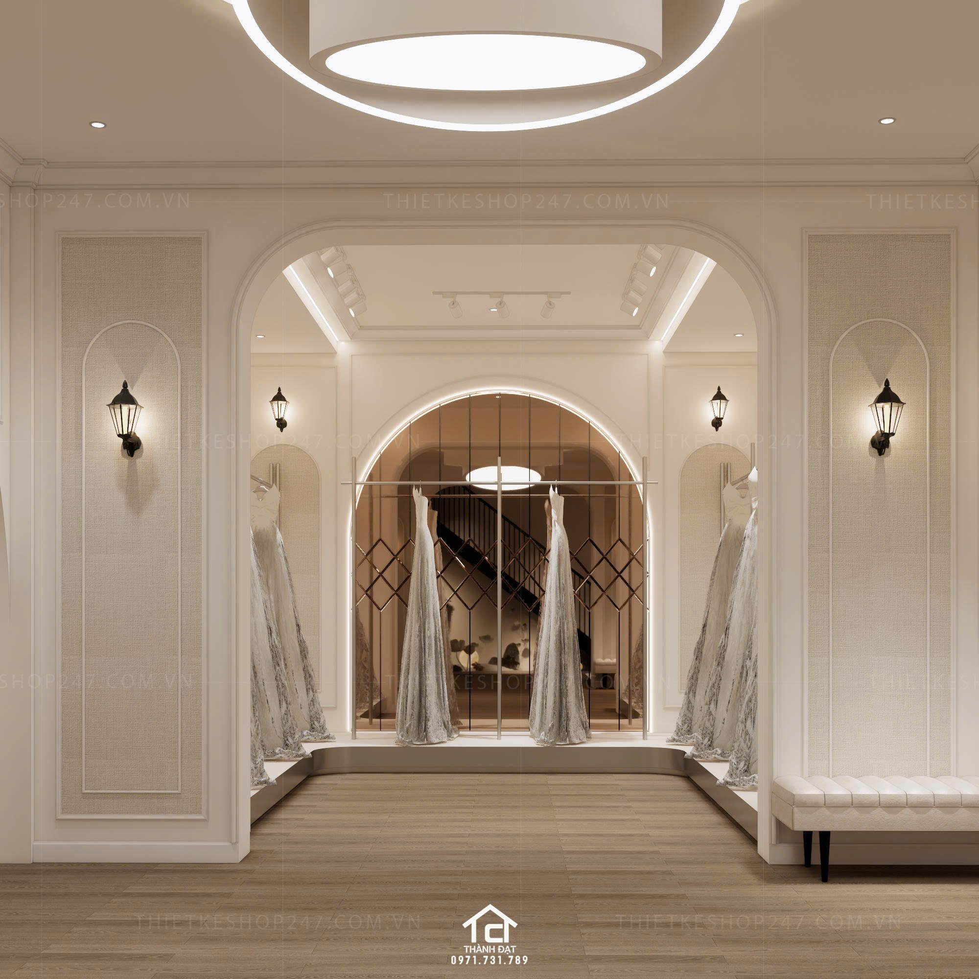 thiết kế studio áo cưới đẹp tinh tế