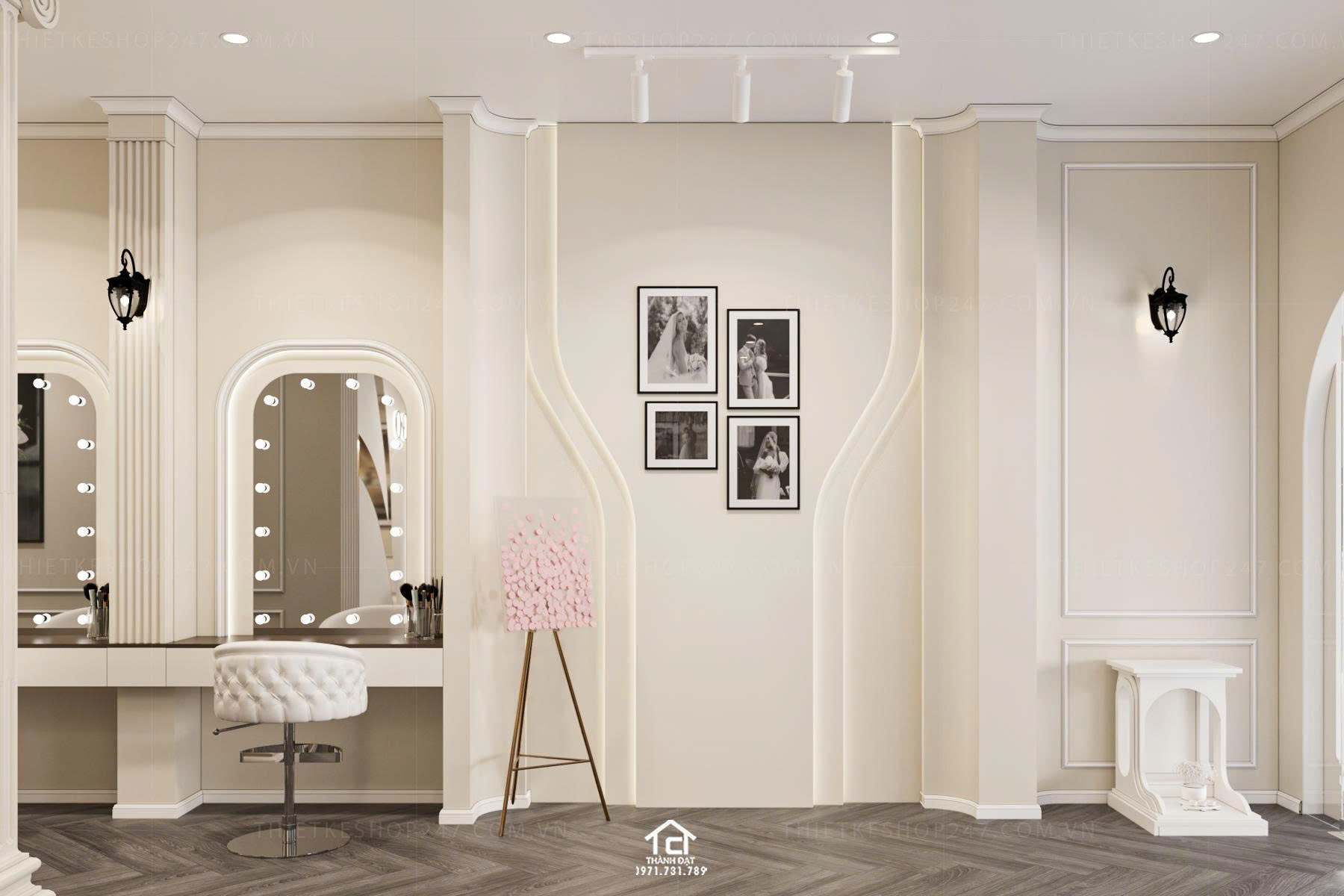 thiết kế studio áo cưới đẹp lôi cuốn