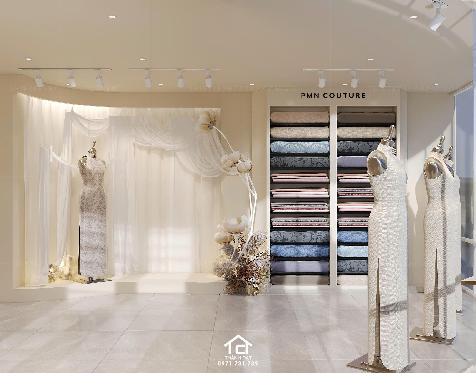 Thiết kế studio áo cưới đẹp lôi cuốn