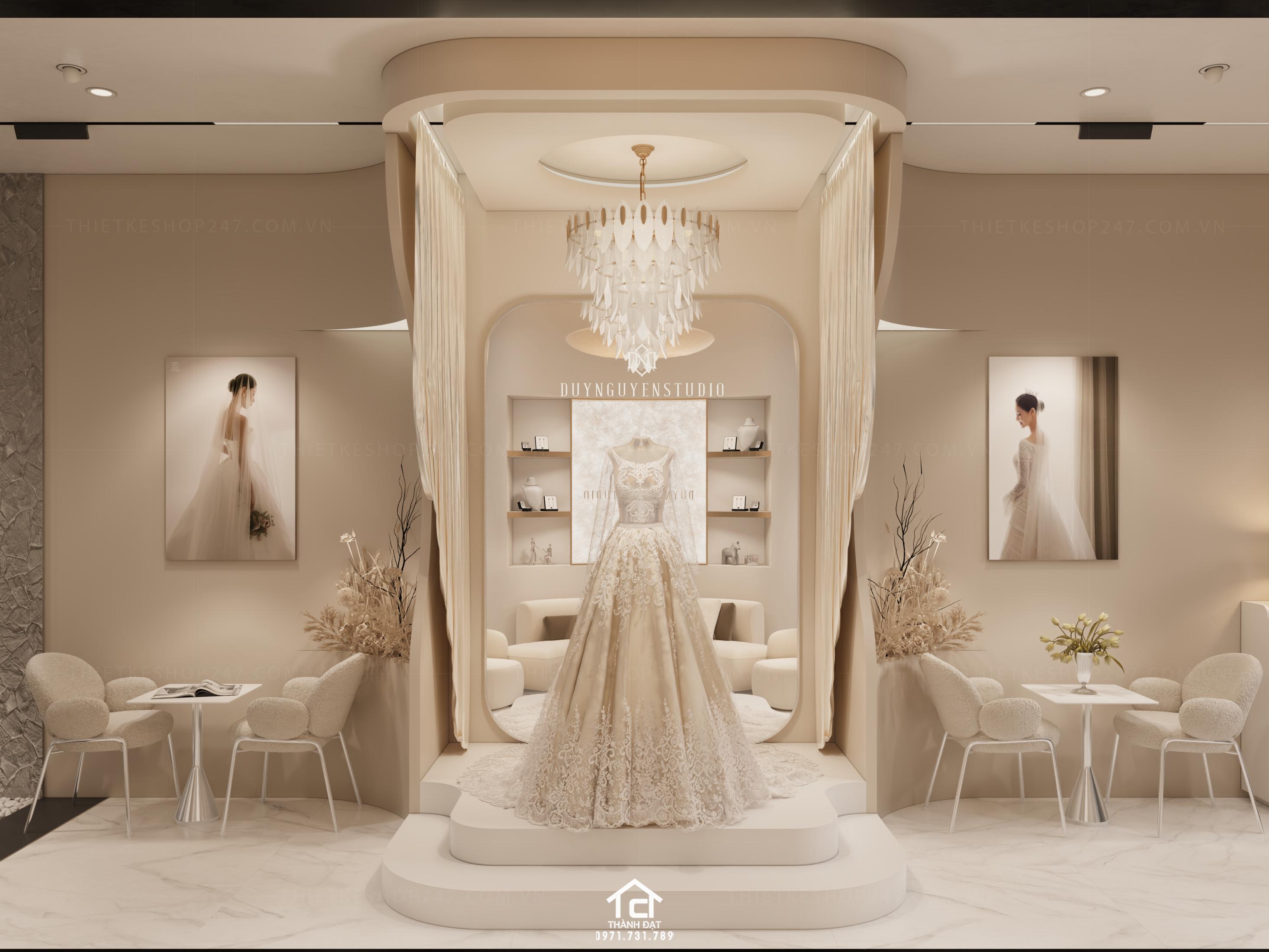 thiết kế studio áo cưới đẹp lôi cuốn