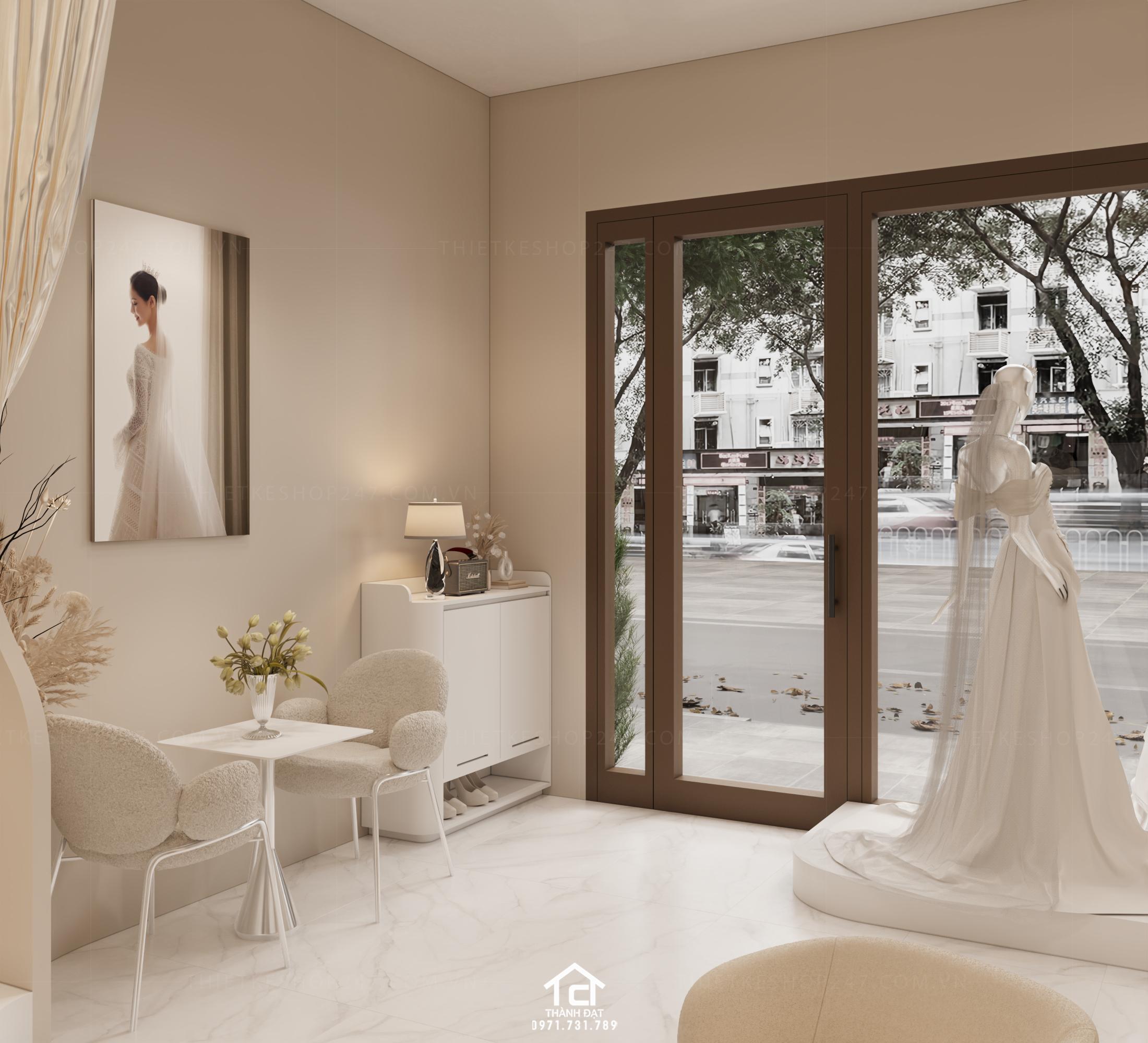 thiết kế studio áo cưới đẹp nổi bật