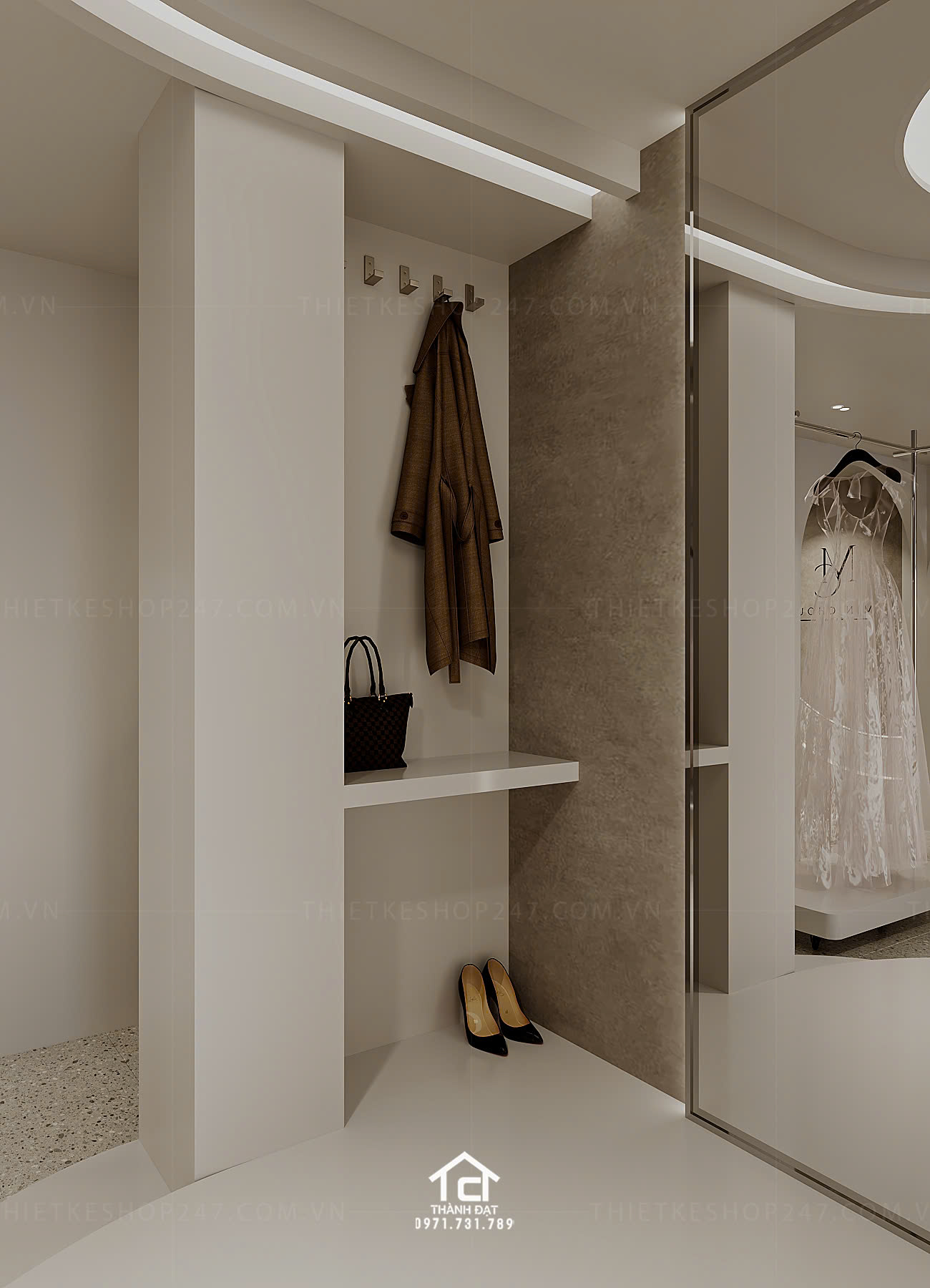thiết kế studio áo cưới đẹp nữ tính
