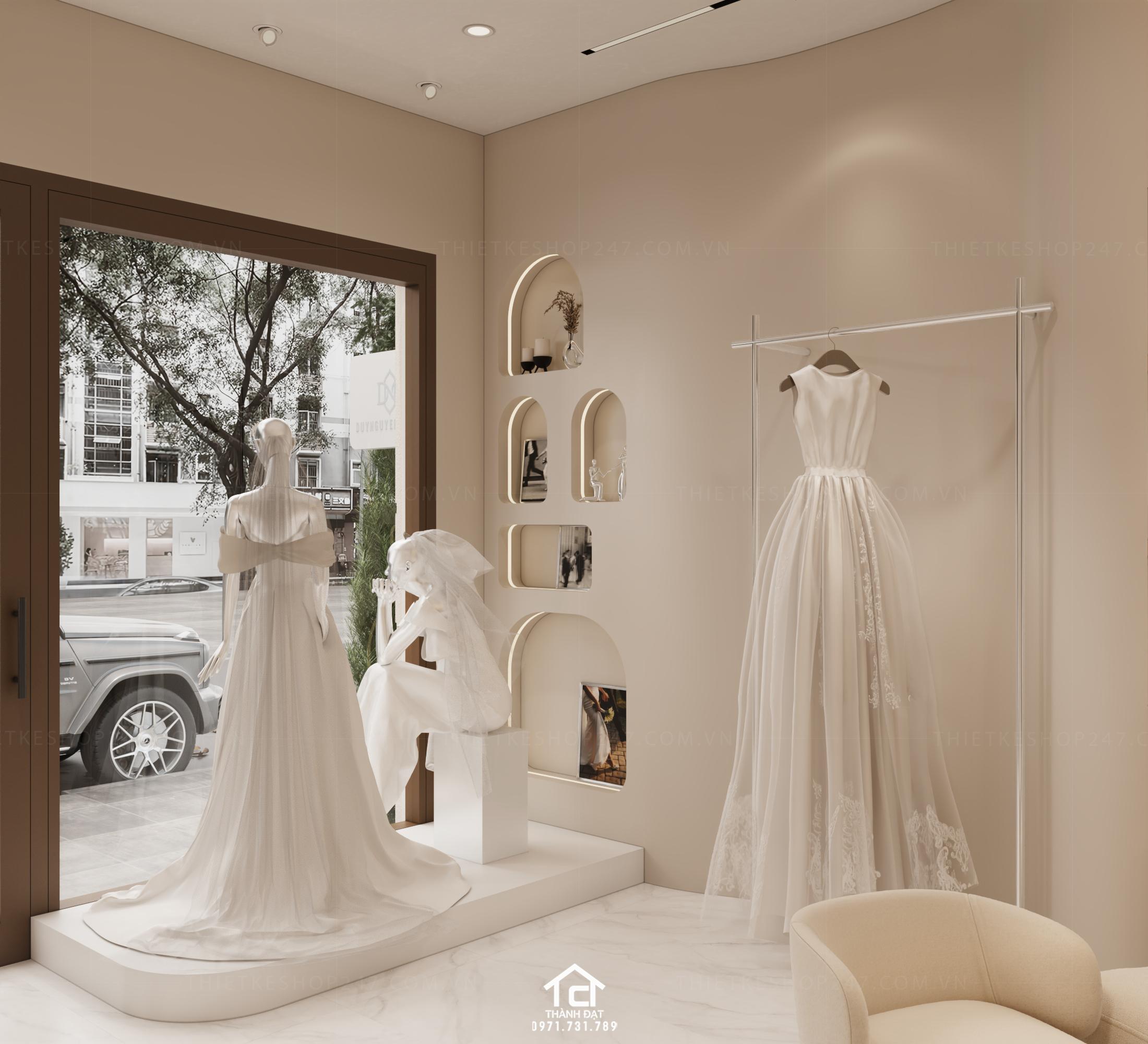 thiết kế studio áo cưới đẹp quyến rũ