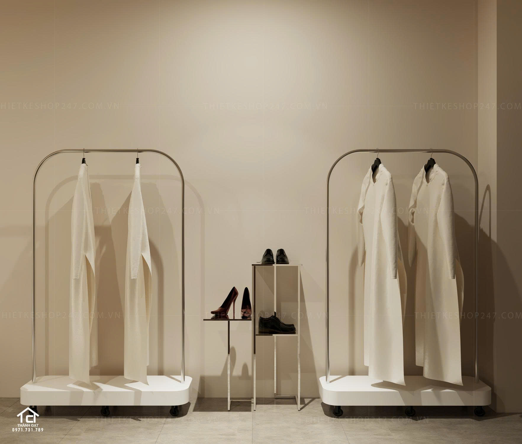 thiết kế studio áo cưới đẹp sinh động