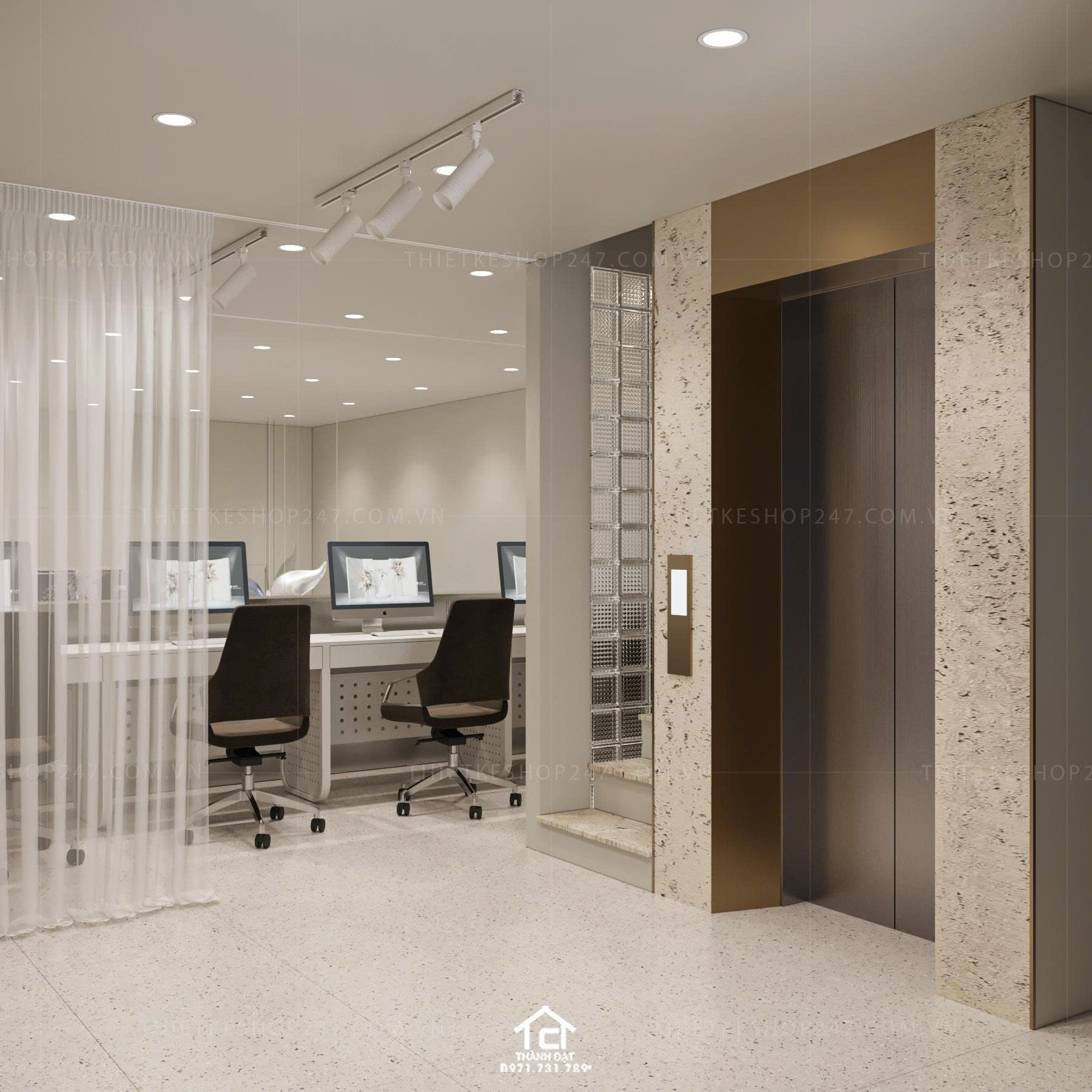 Thiết kế studio áo cưới đẹp sinh động