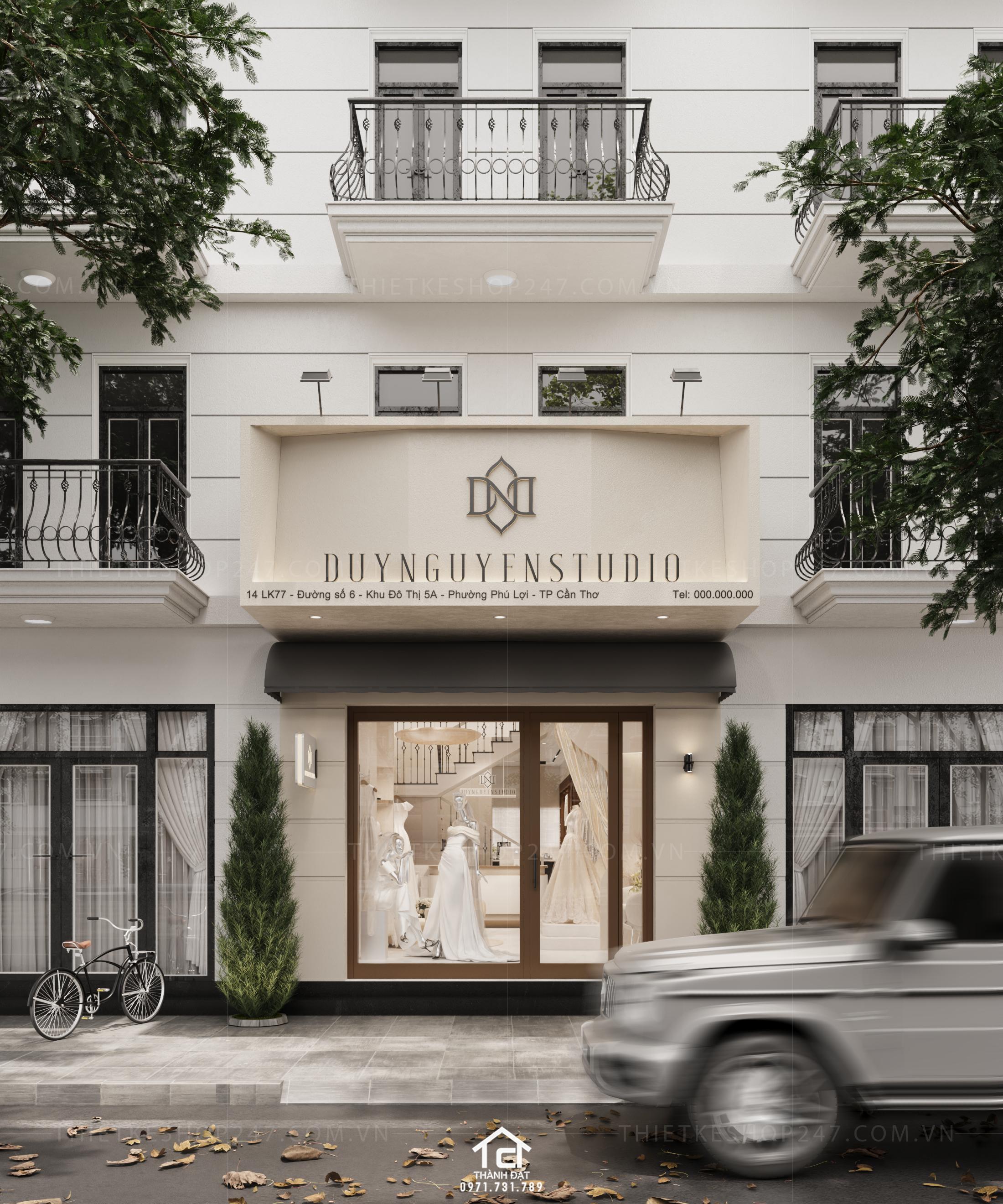 thiết kế studio áo cưới đẹp và sang