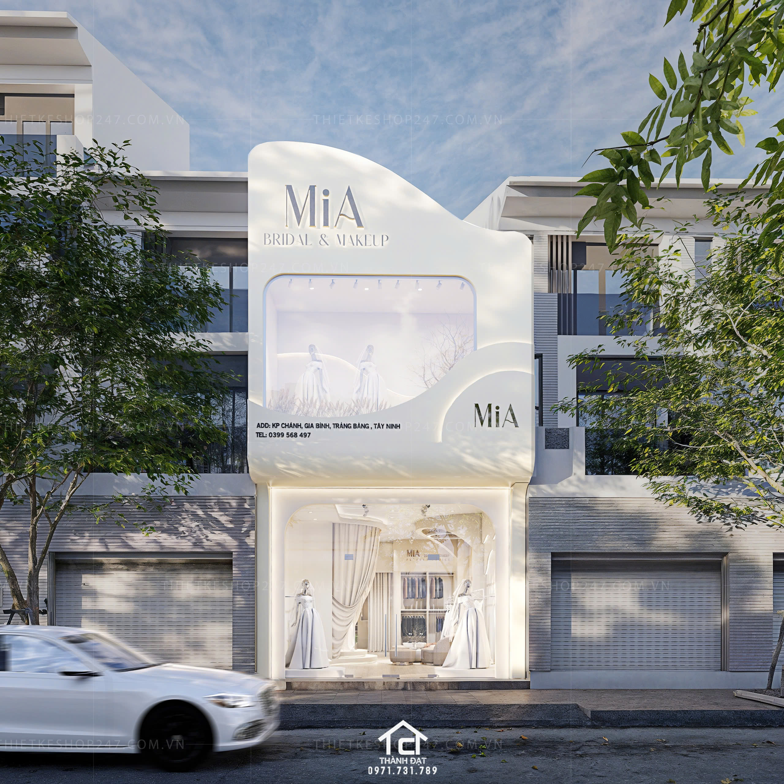 thiết kế studio áo cưới đẹp