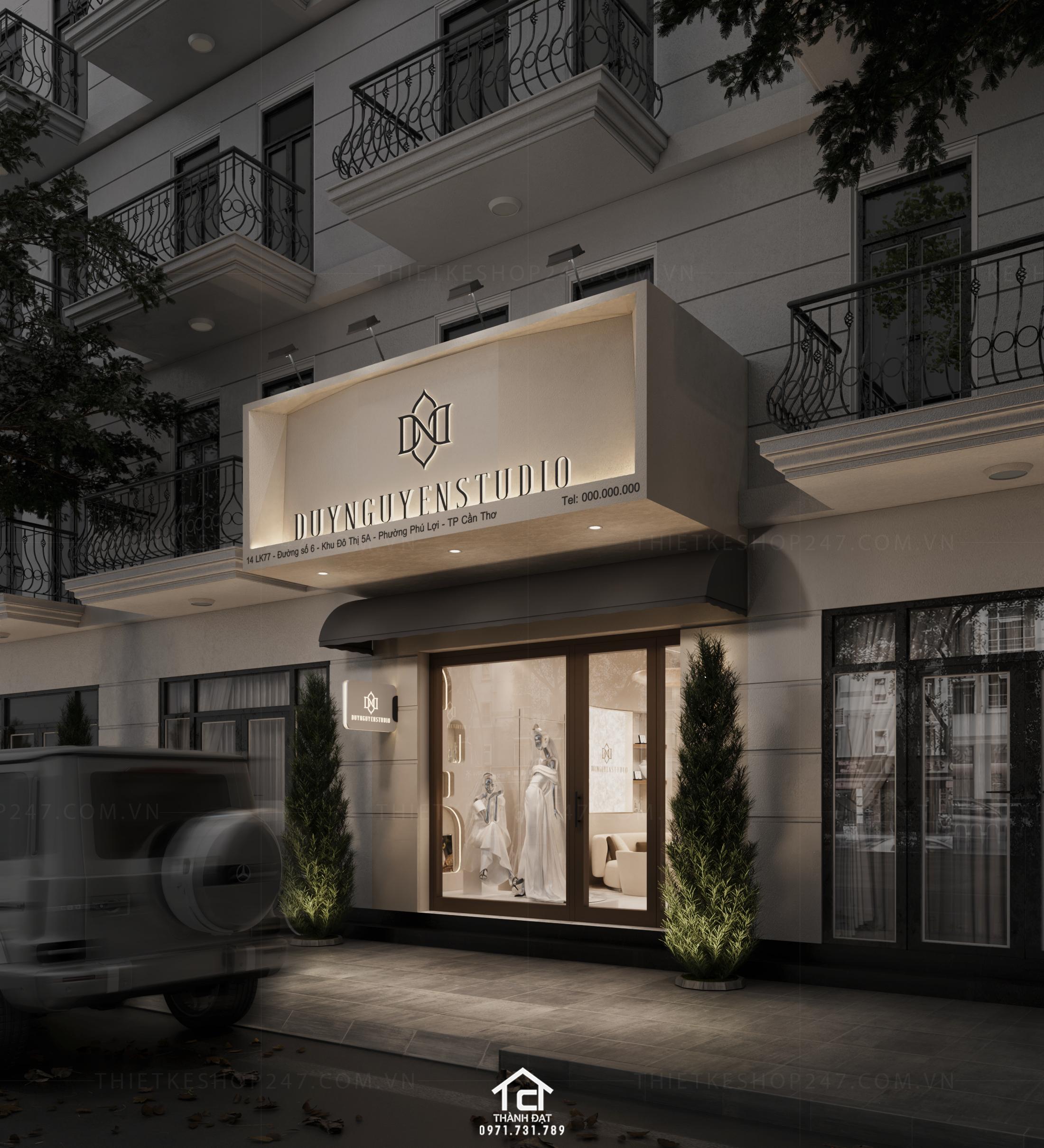 thiết kế studio áo cưới đẹp