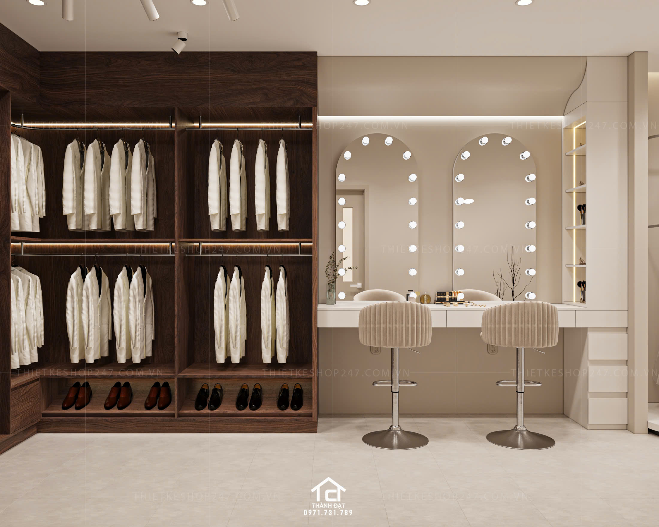 thiết kế studio áo cưới đẹp trẻ trung
