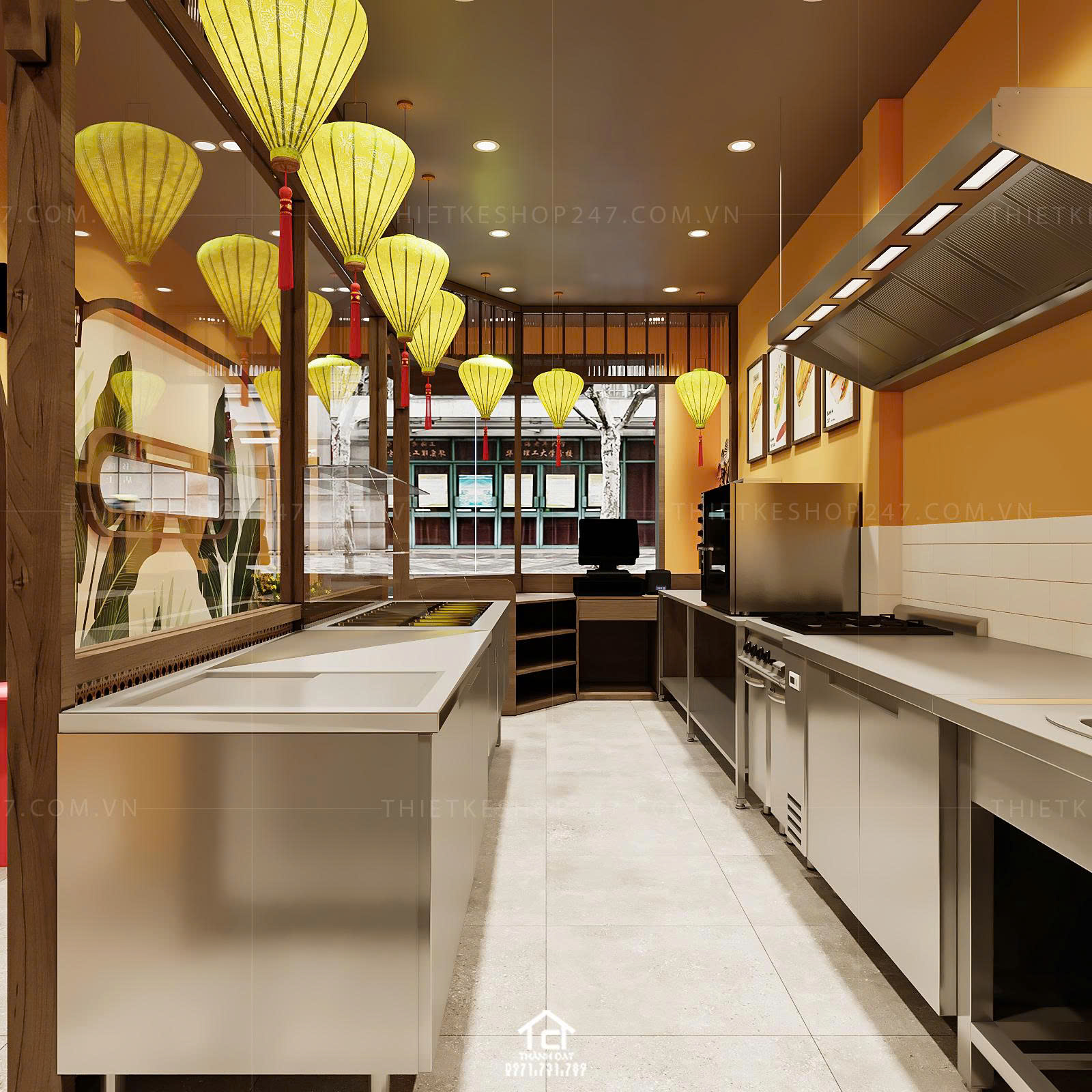 thiết kế tiệm bánh đẹp nổi bật