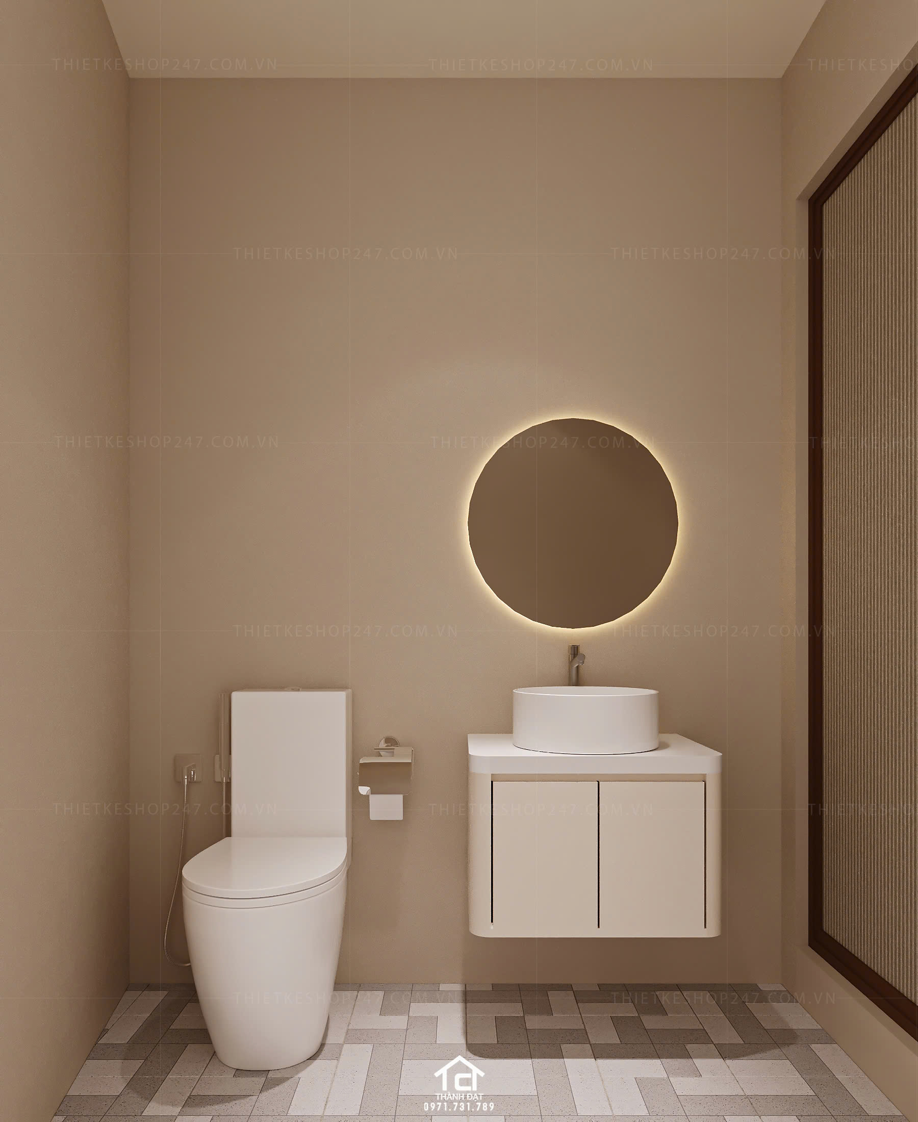 thiết kế tiệm bánh ngọt đẹp trẻ trung