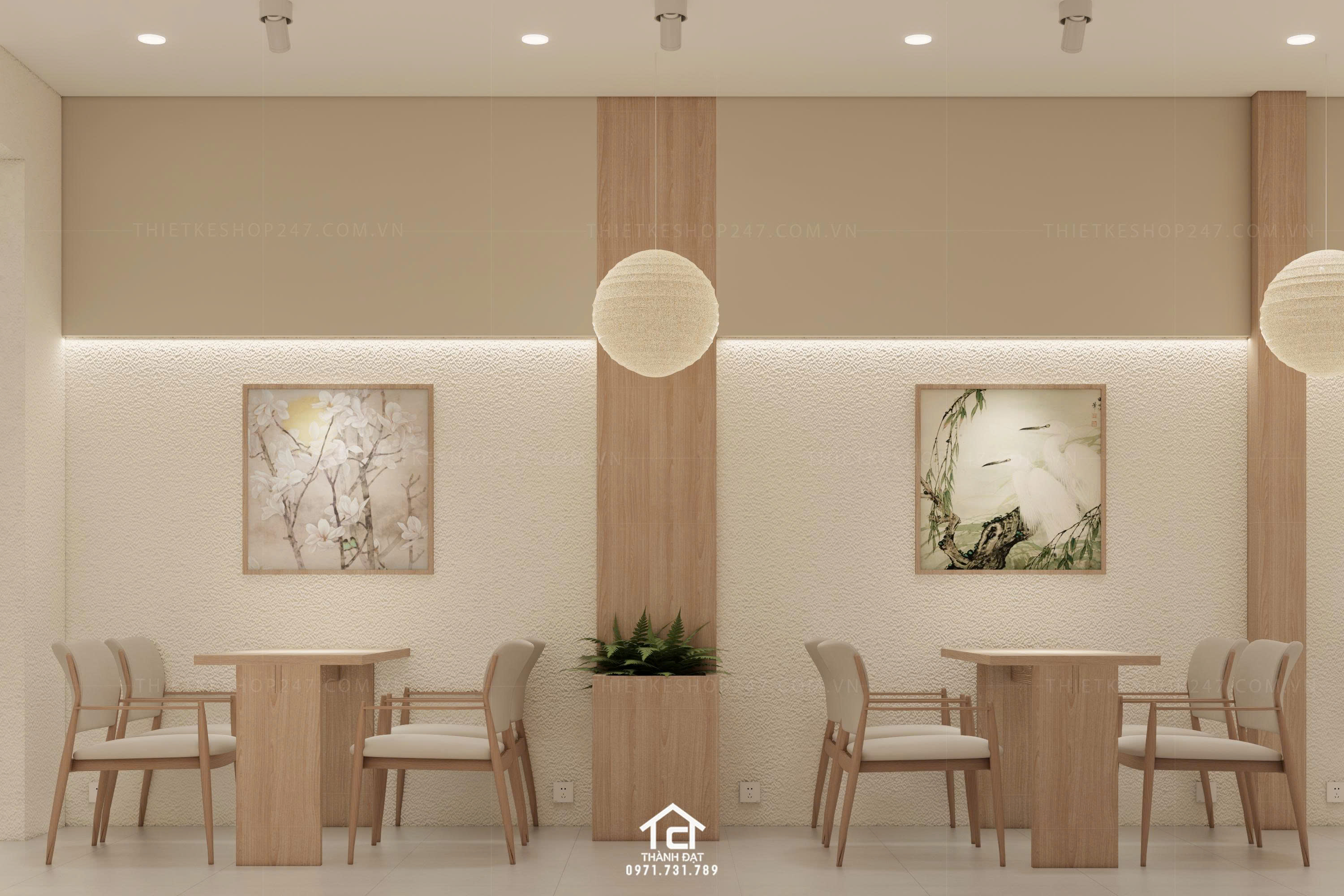 thiết kế tiệm cafe đẹp lôi cuốn