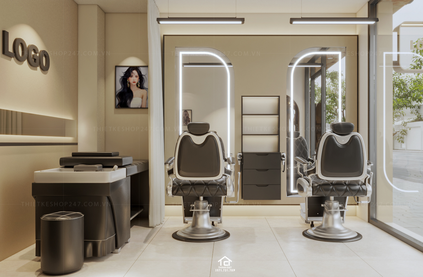 thiết kế tiệm coffee đẹp lôi cuốn