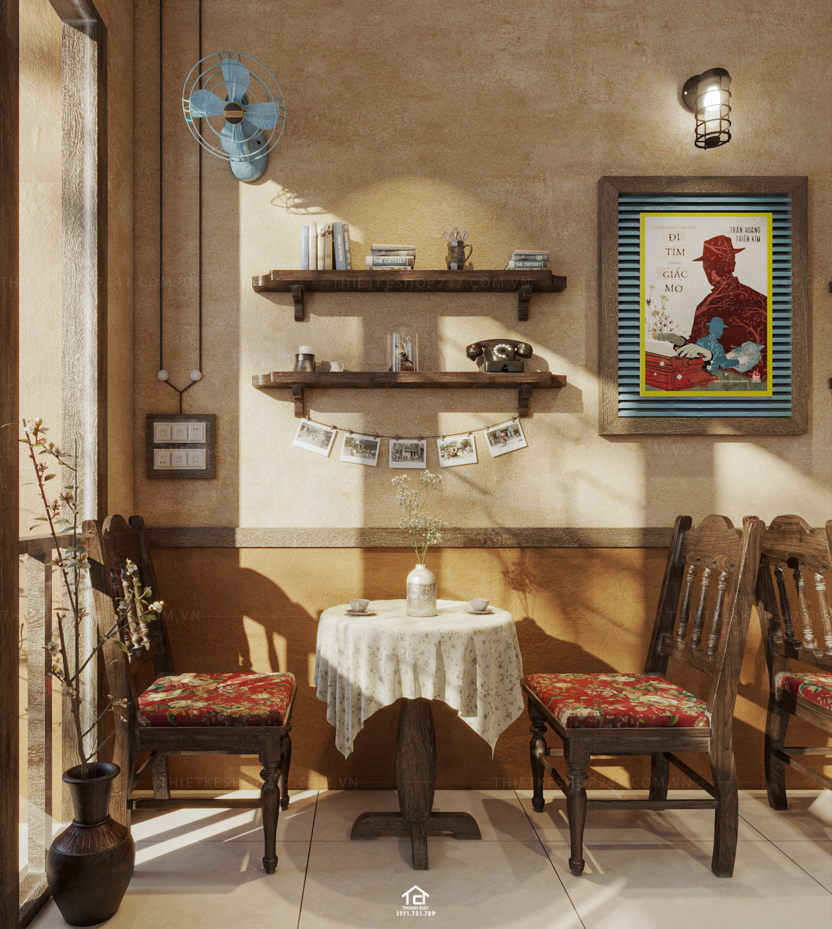 Thiết kế tiệm coffee đẹp nổi bật