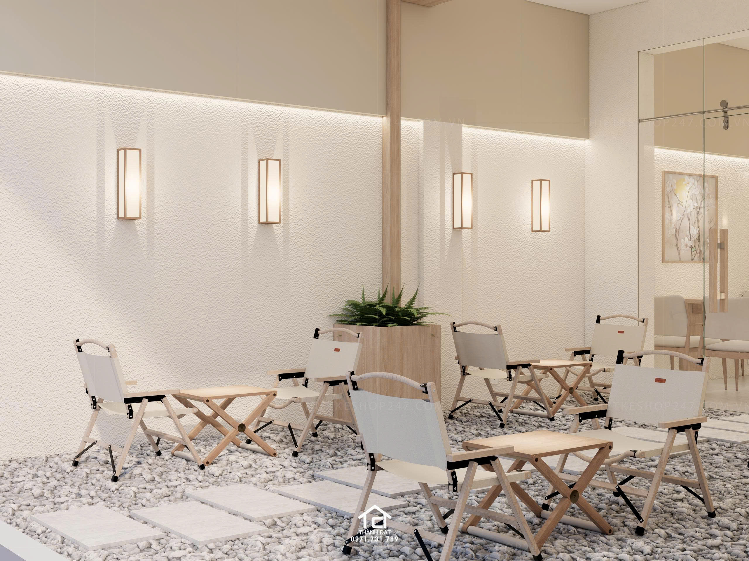 thiết kế quán cafe đẹp thu hút