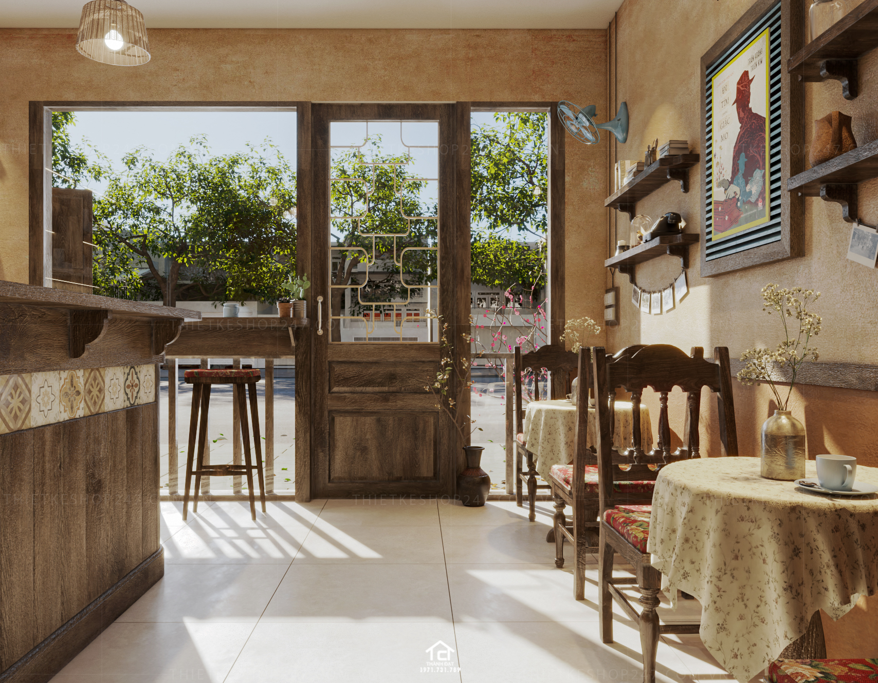 Thiết kế tiệm coffee đẹp