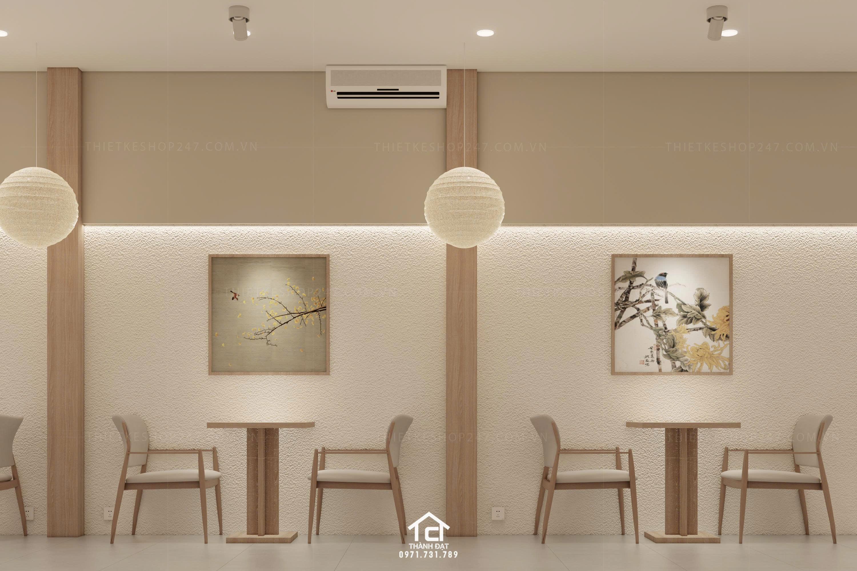 thiết kế quán cafe nhỏ xinh