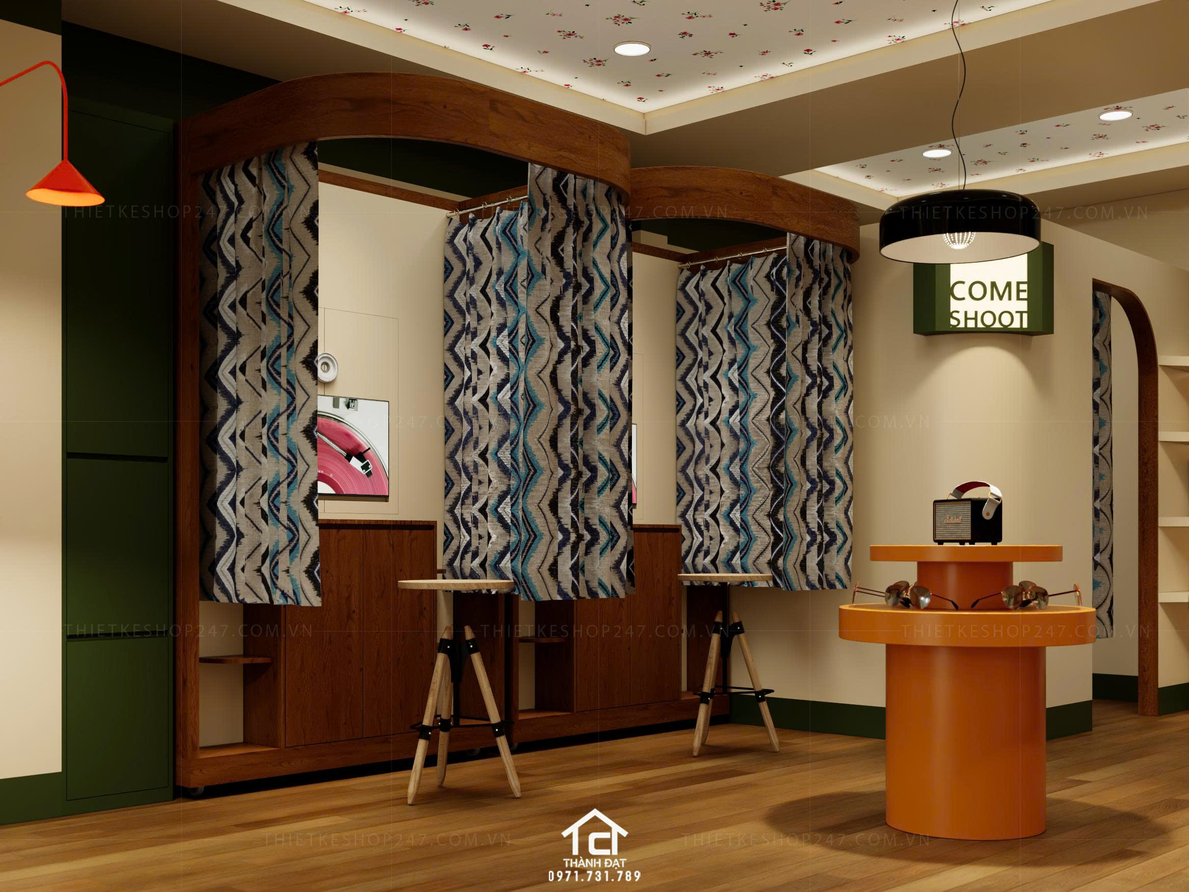 Thiết kế tiệm photo booth đẹp ấn tượng