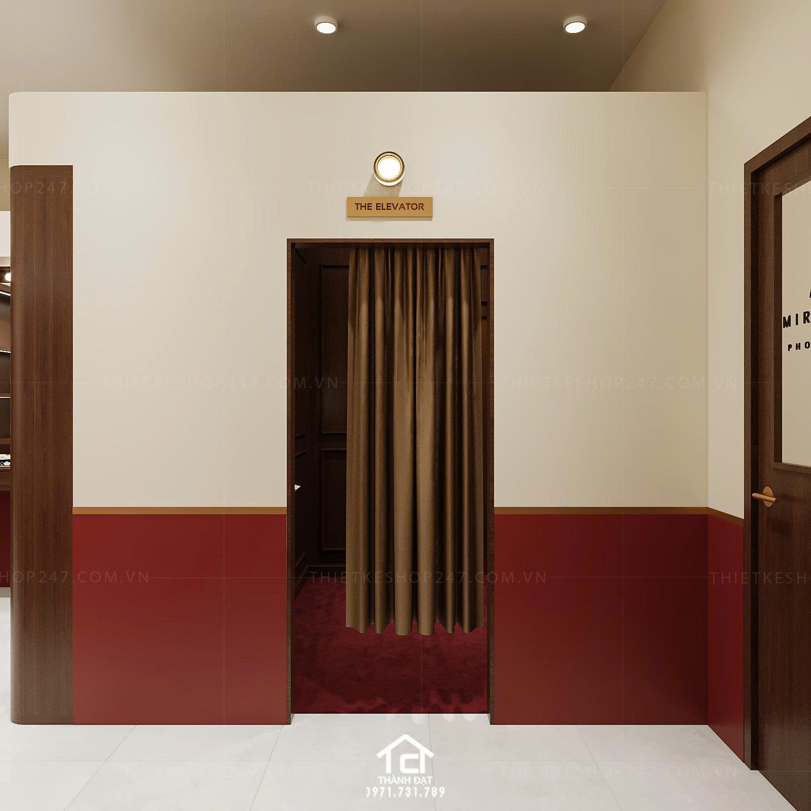 thiết kế tiệm photo booth đẹp hài hòa